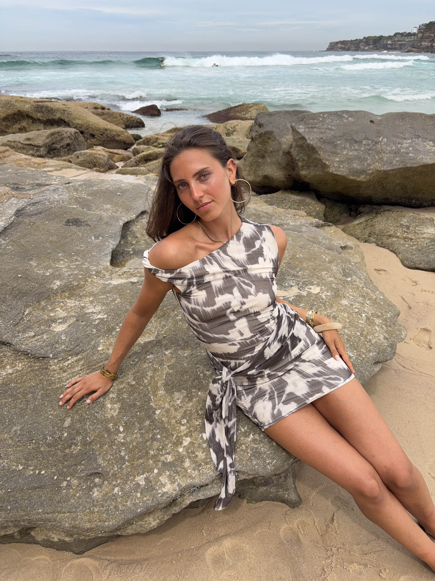 Wilda dress - Grey/white 5 Wilda dress - Grey/white