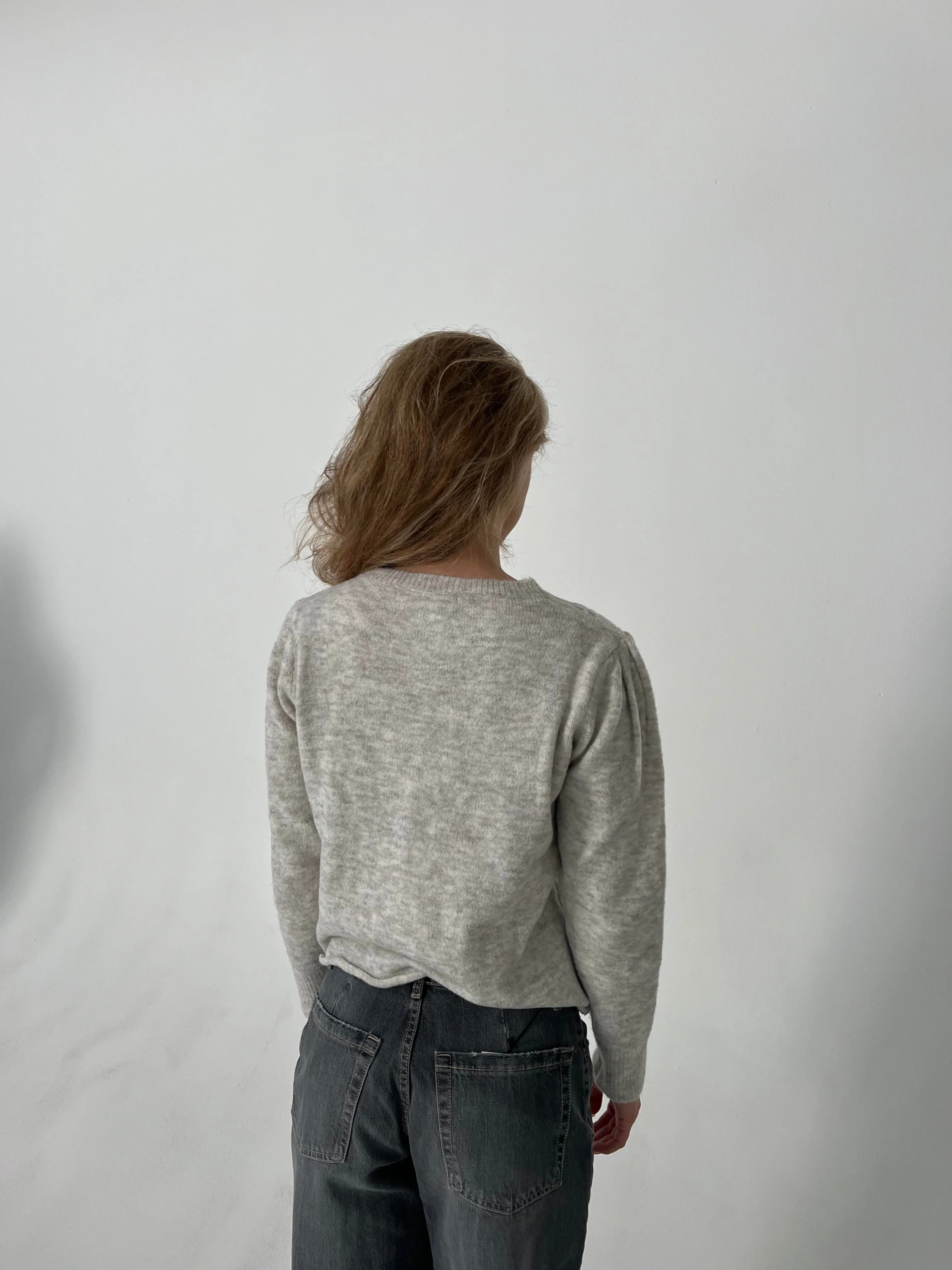 Cilla knitted cardigan - Light grey 6 Cilla knitted cardigan - Light grey