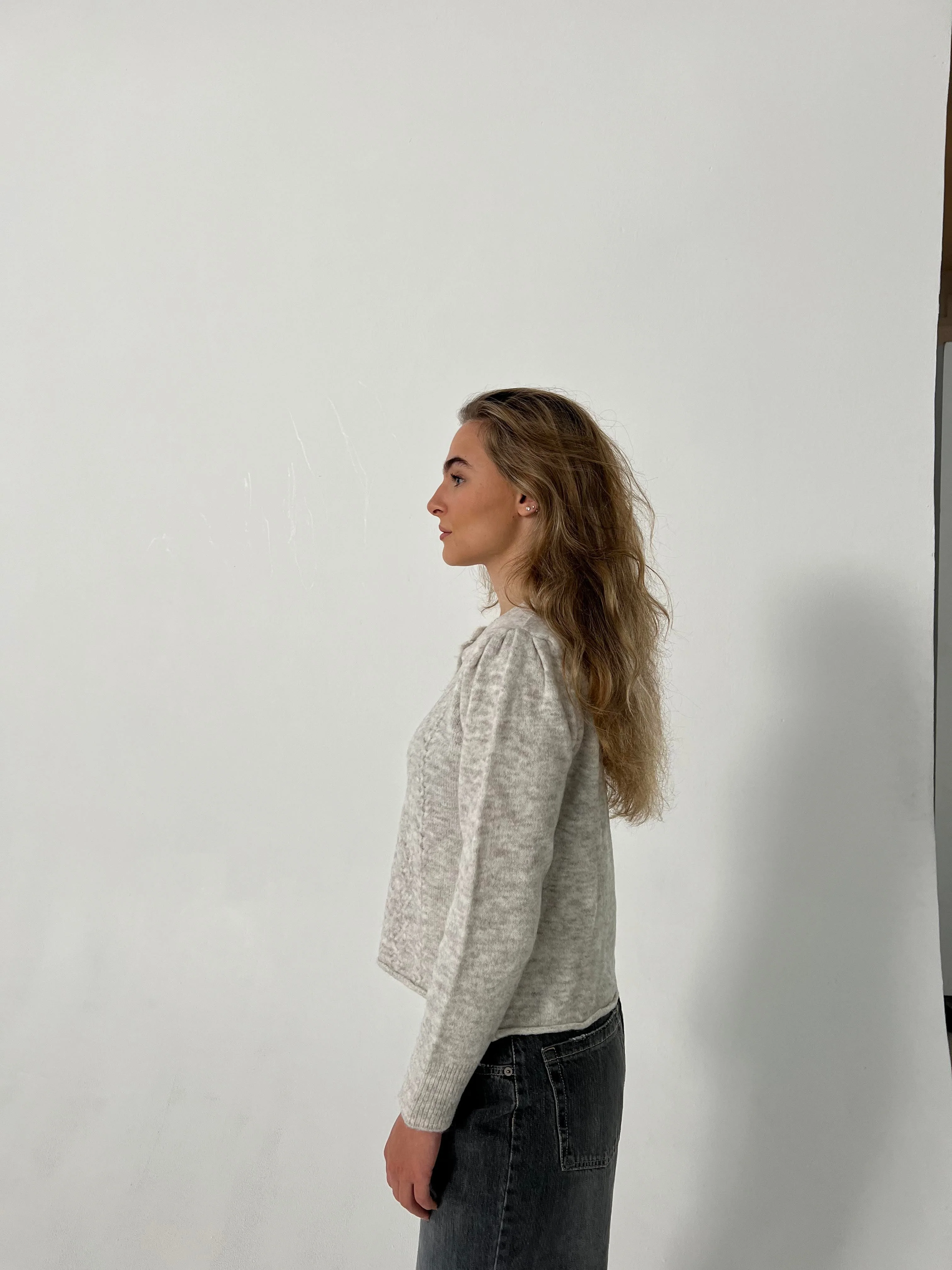 Cilla knitted cardigan - Light grey 8 Cilla knitted cardigan - Light grey