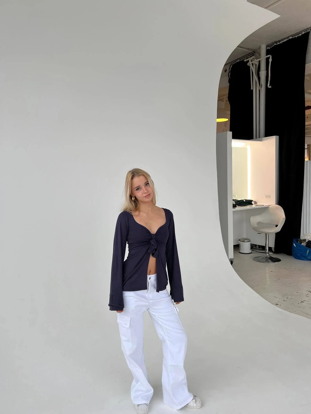 Clara cargo pants - Off white 2 Clara cargo pants - Off white