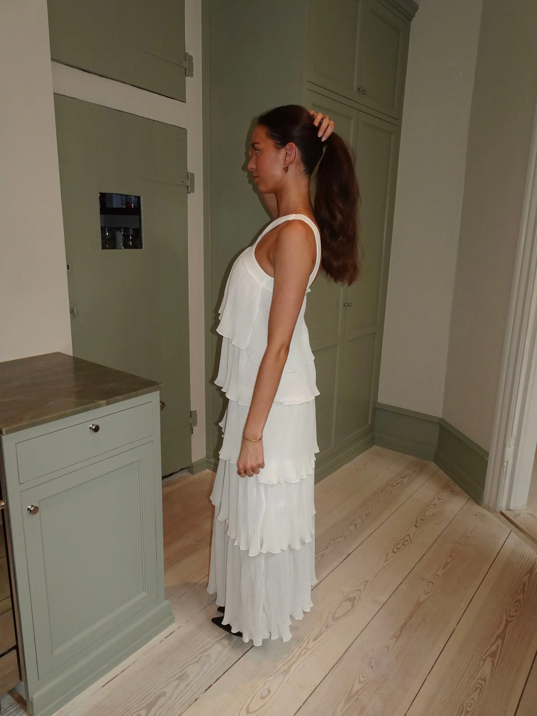 Daicy dress with ruffles - White 10 Daicy dress with ruffles - White