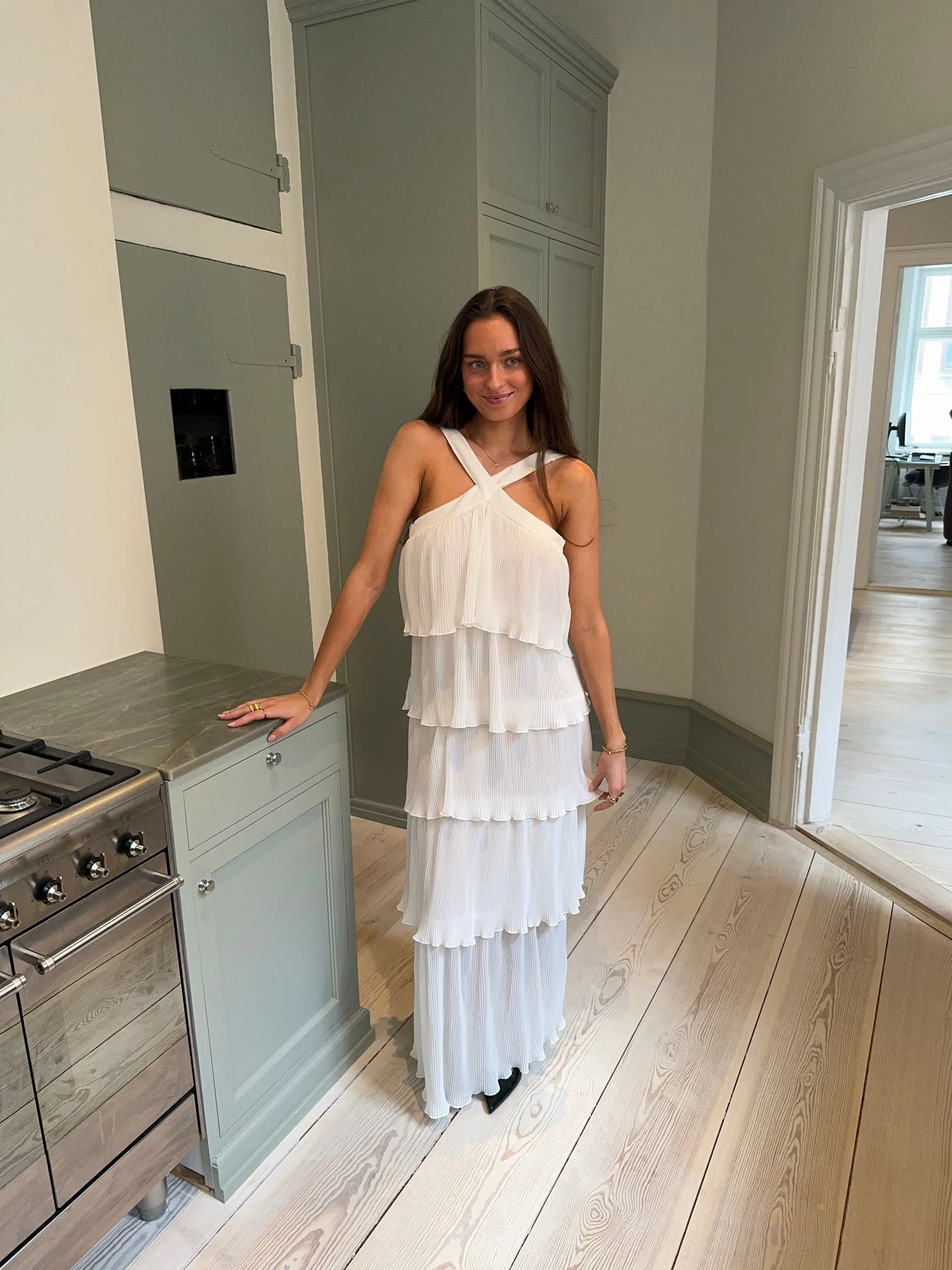 Daicy dress with ruffles - White 13 Daicy dress with ruffles - White