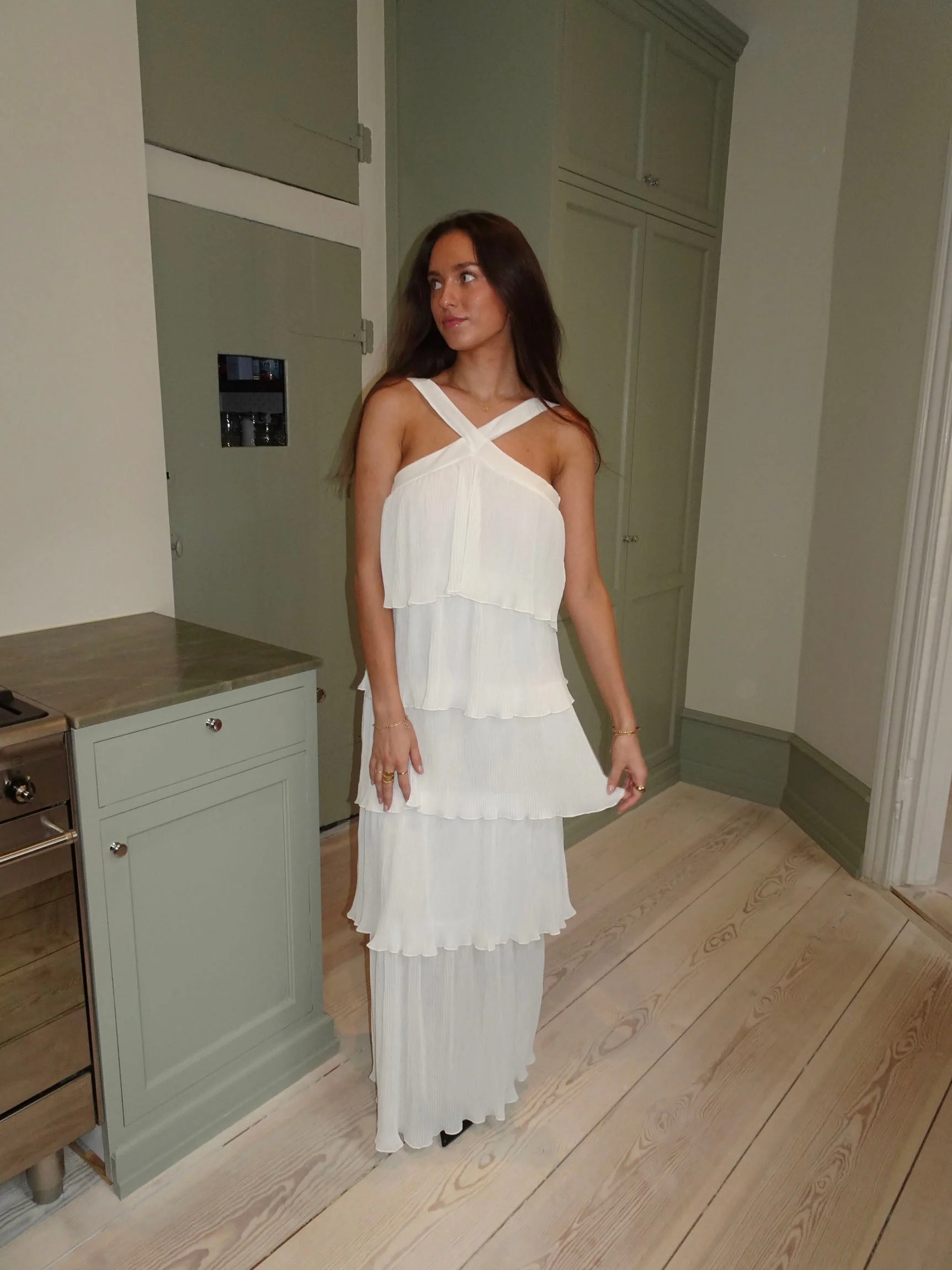 Daicy dress with ruffles - White 9 Daicy dress with ruffles - White