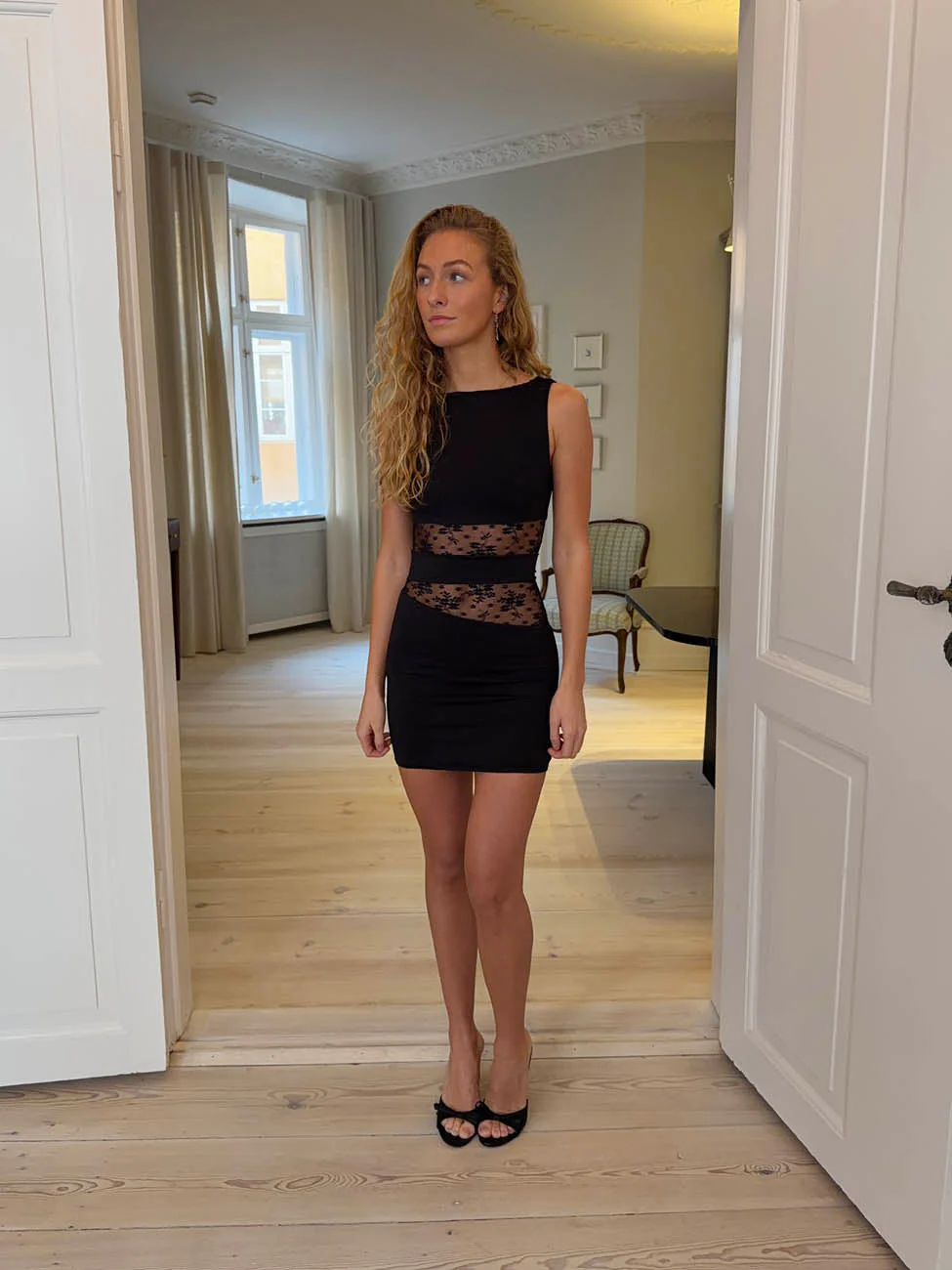 Ellatia dress with lace - Black 12 Ellatia dress with lace - Black