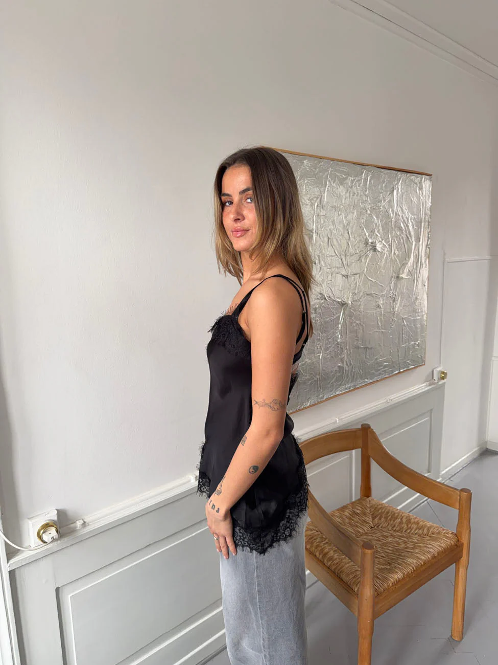 Dixia top with lace - Black 5 Dixia top with lace - Black