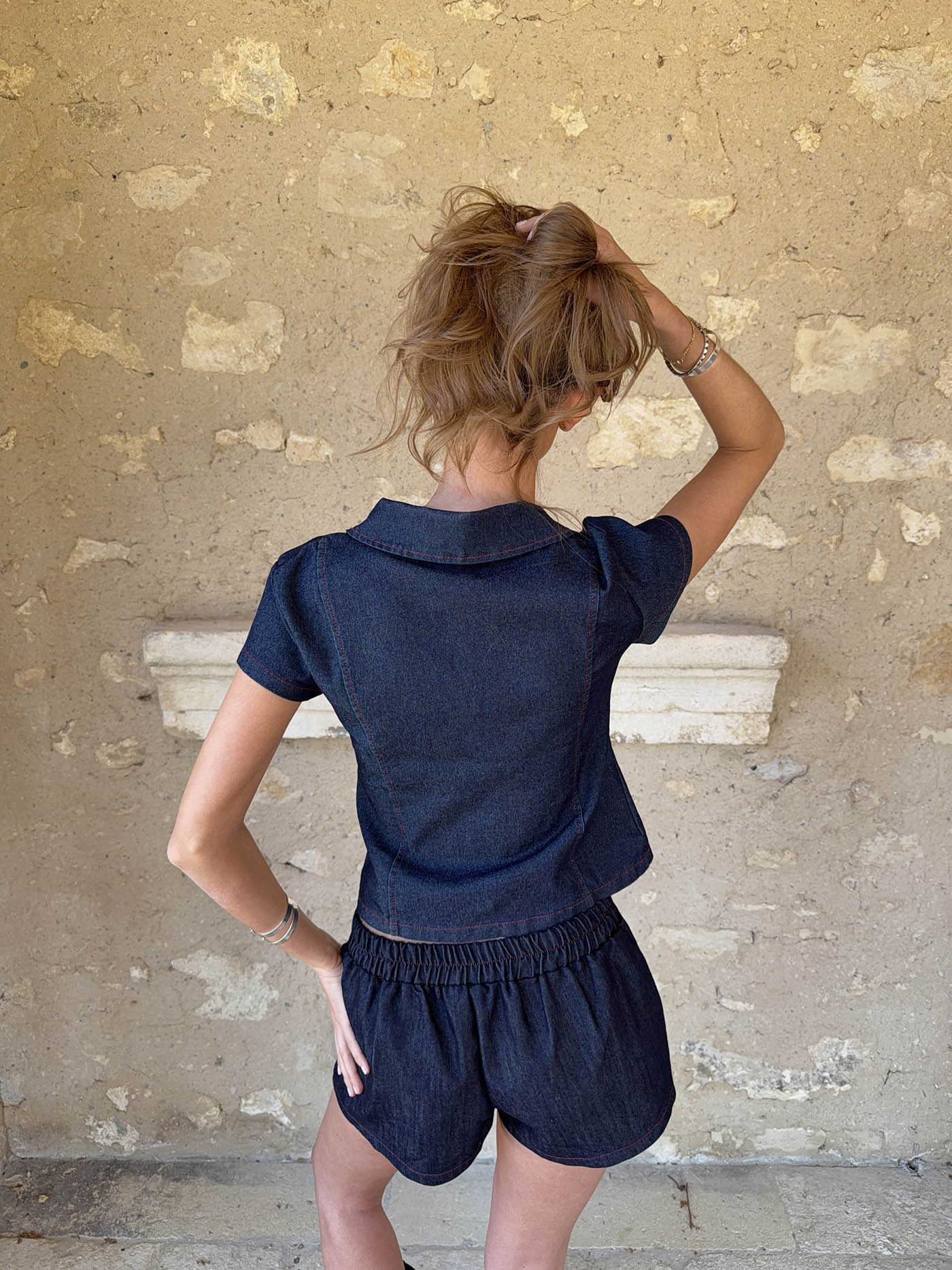 Dorthea denim shirt - Dark blue 3 Dorthea denim shirt - Dark blue