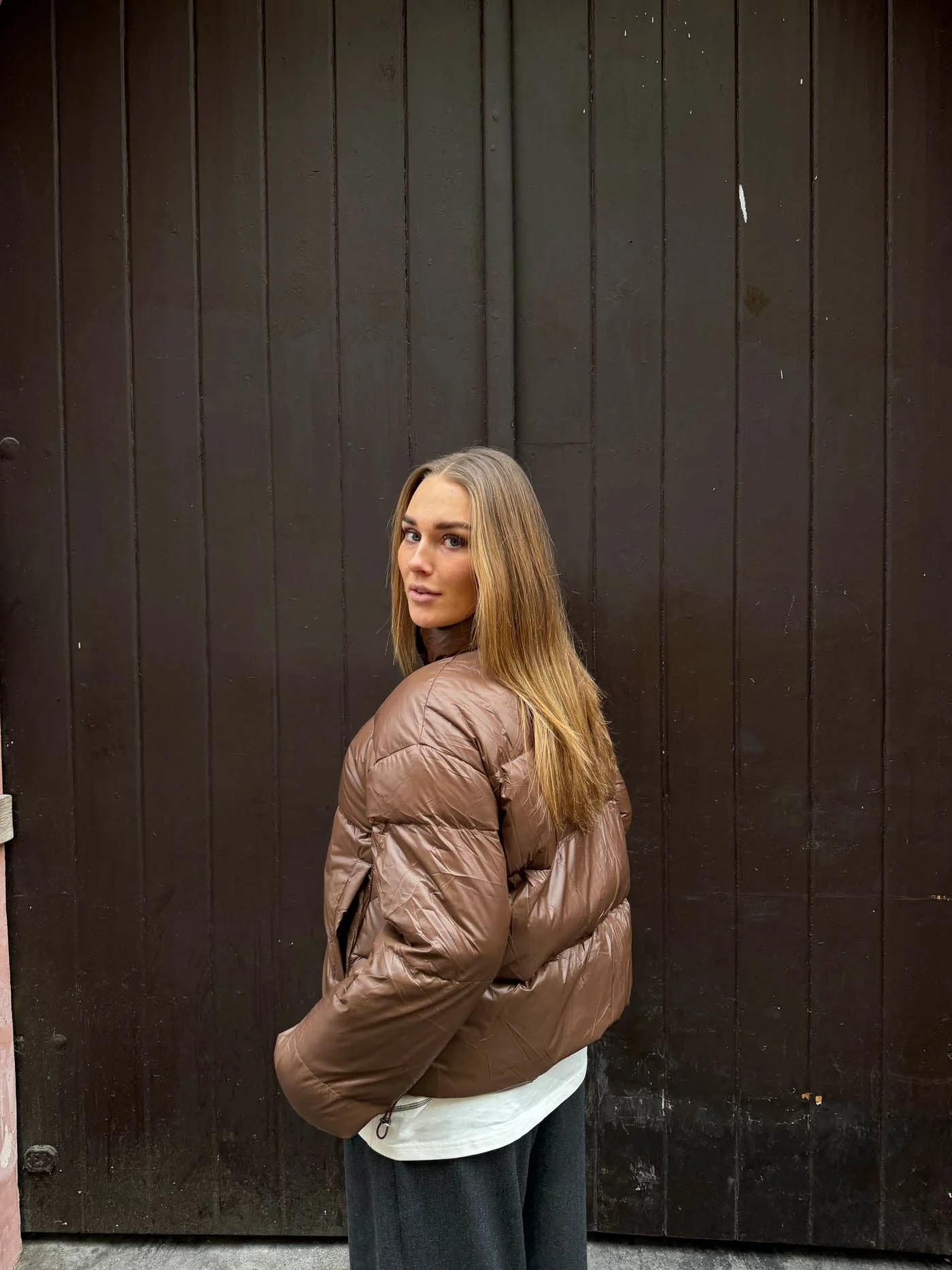 Elin puffer jacket - Brown 2 Elin puffer jacket - Brown