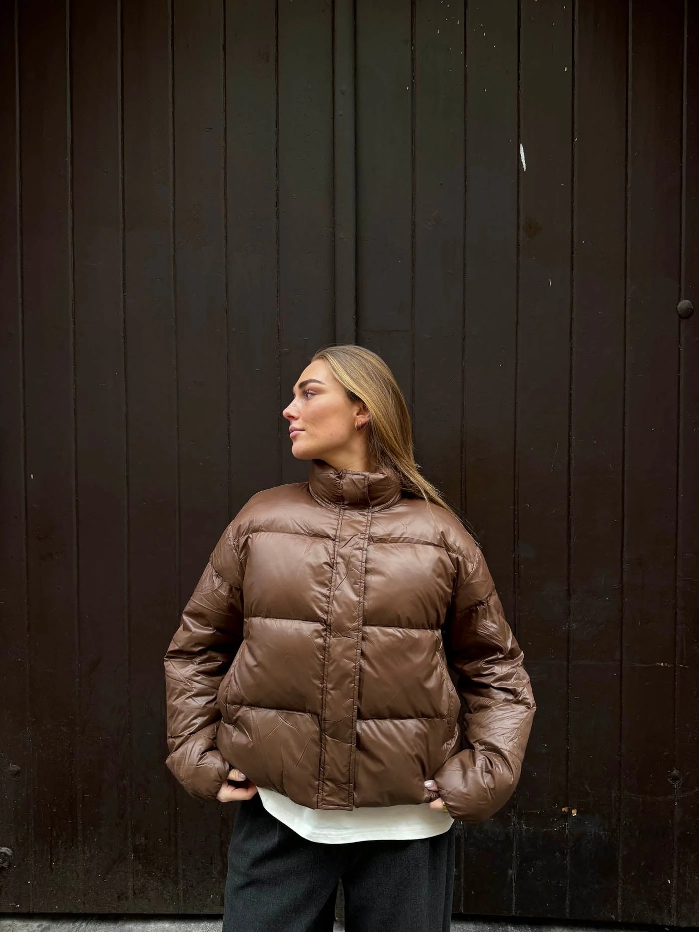 Elin puffer jacket - Brown 7 Elin puffer jacket - Brown