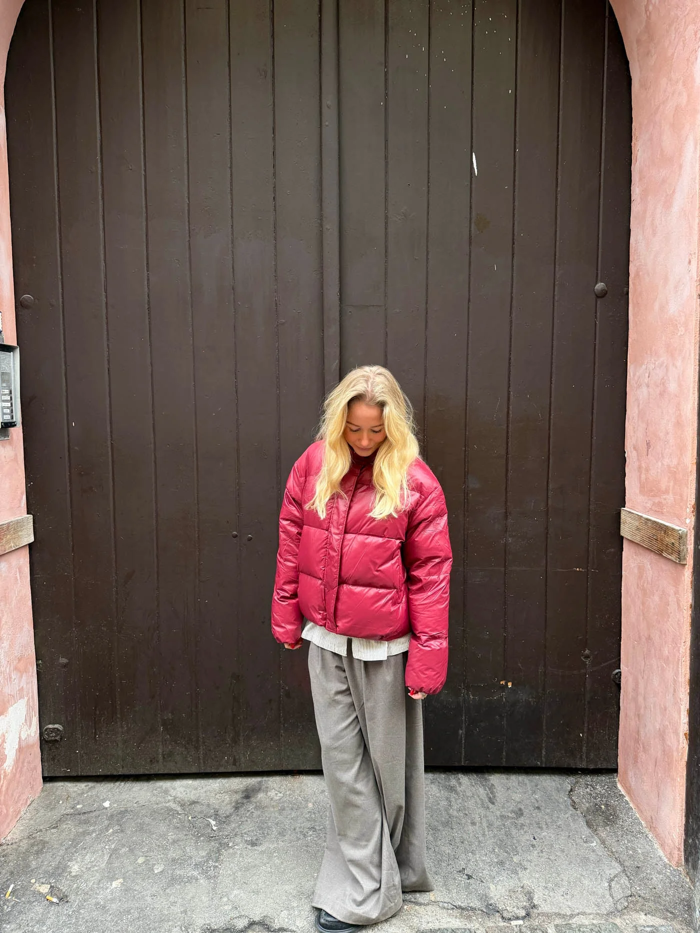Elin puffer jacket - Red 4 Elin puffer jacket - Red
