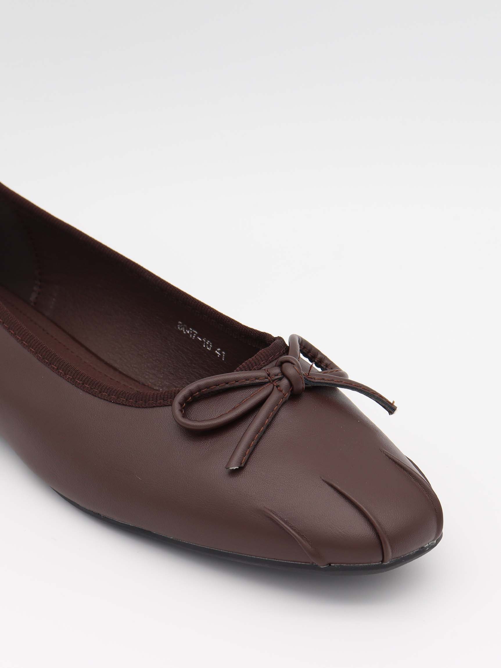 Eline ballerinas with detailing – Dark brown 6 Eline ballerinas with detailing – Dark brown