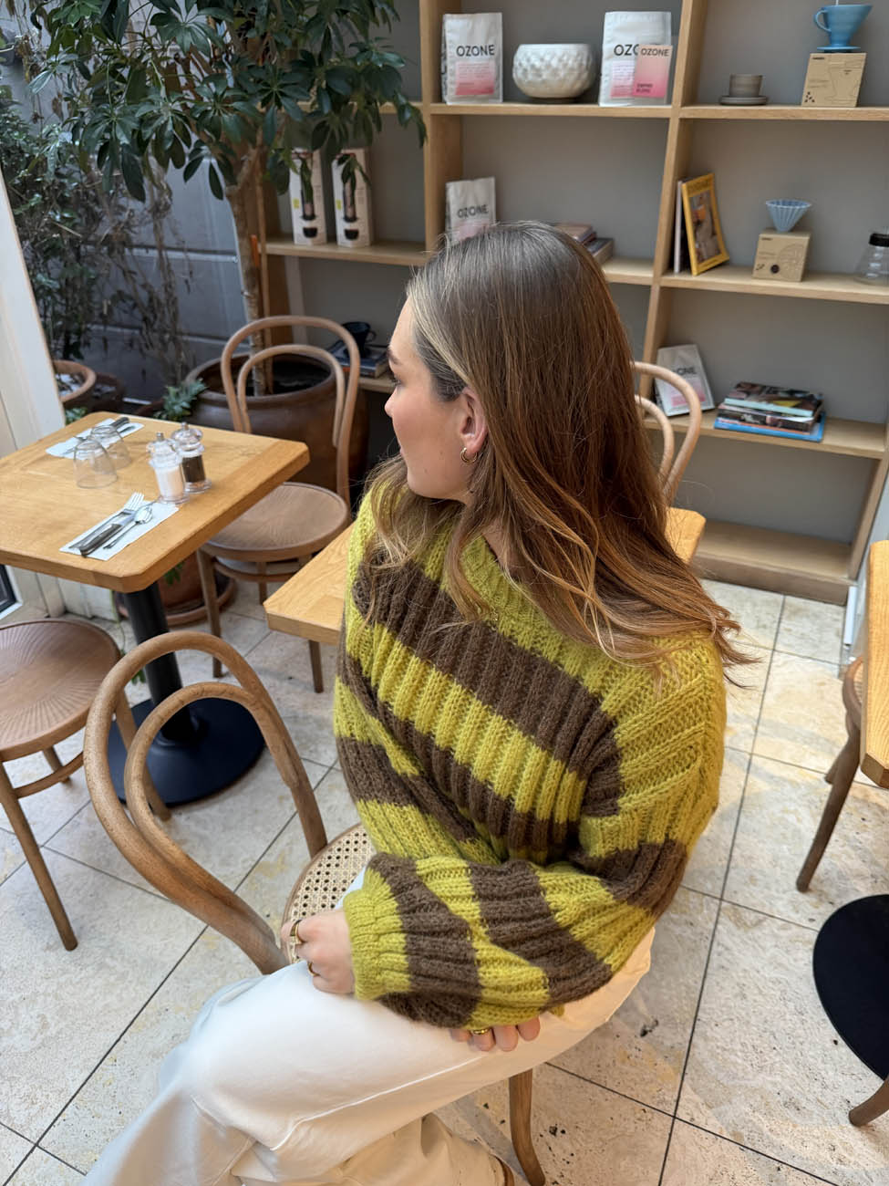 Elowen knit - Green/brown 2 Elowen knit - Green/brown