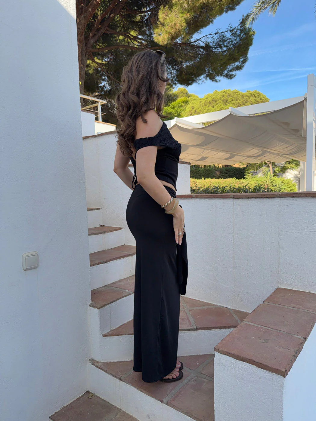 Stella maxi skirt with ties - Black 15 Stella maxi skirt with ties - Black