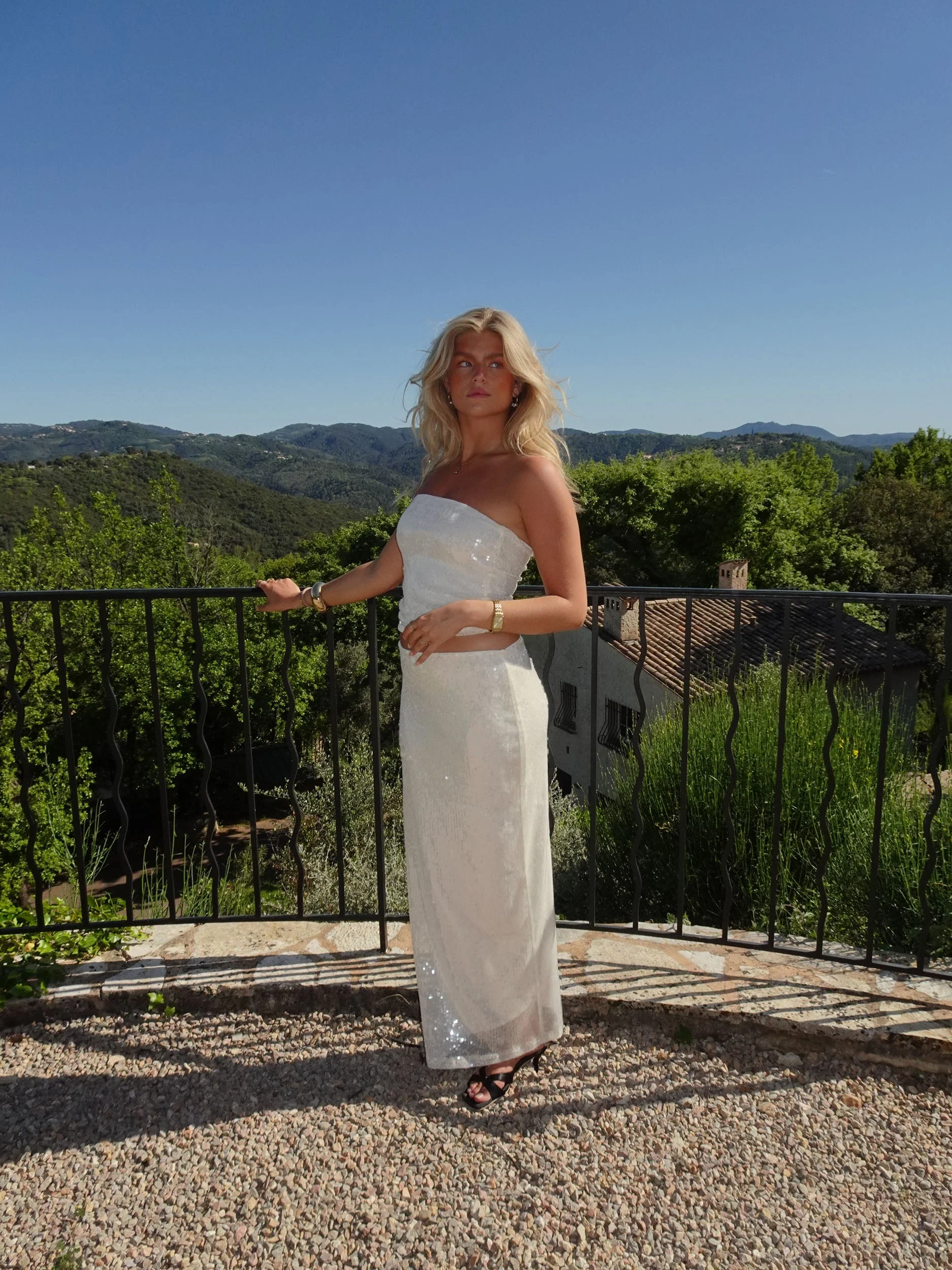 Emna maxi skirt with sequins – White 6 Emna maxi skirt with sequins – White