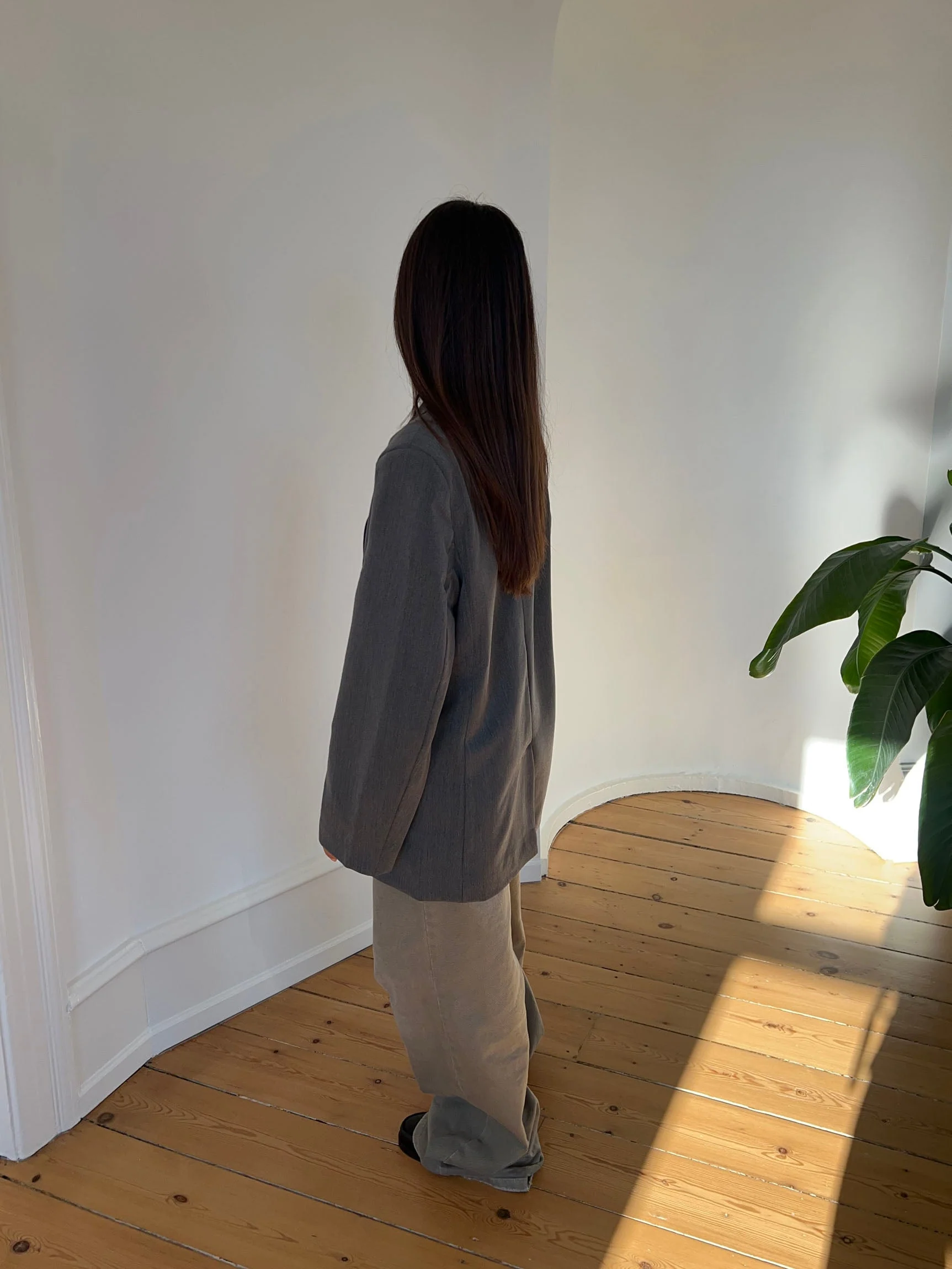 Epsilia oversized blazer - Grey 4 Epsilia oversized blazer - Grey