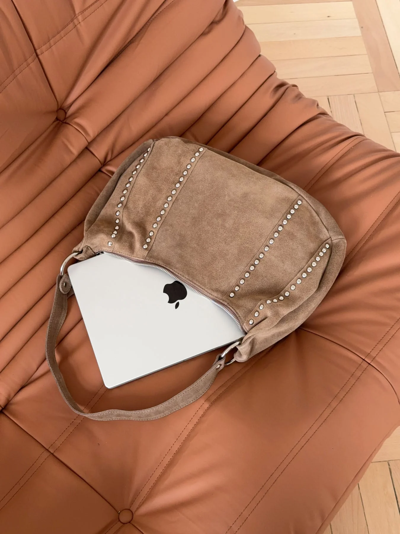 Henry bag with studs - Brown 10 Henry bag with studs - Brown