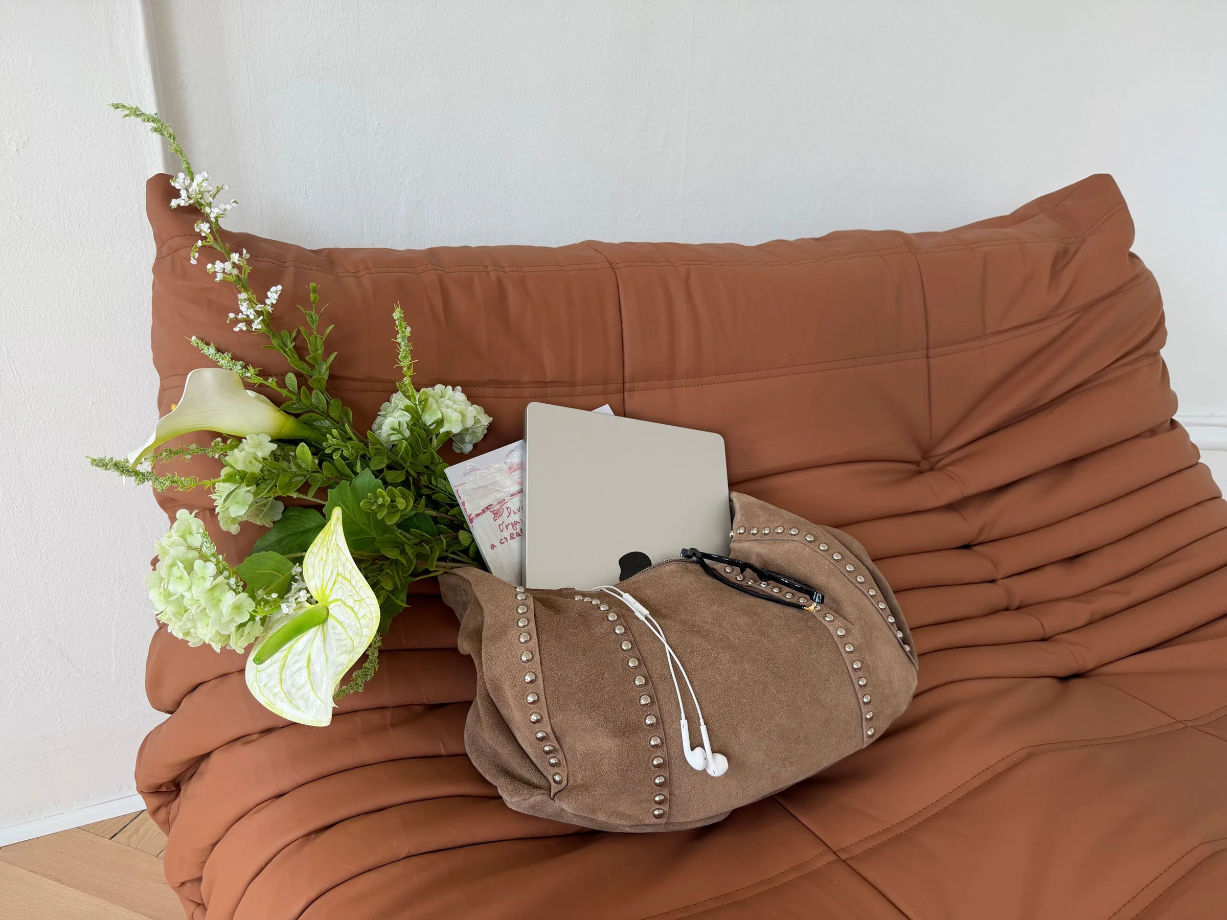 Henry bag with studs - Brown 5 Henry bag with studs - Brown