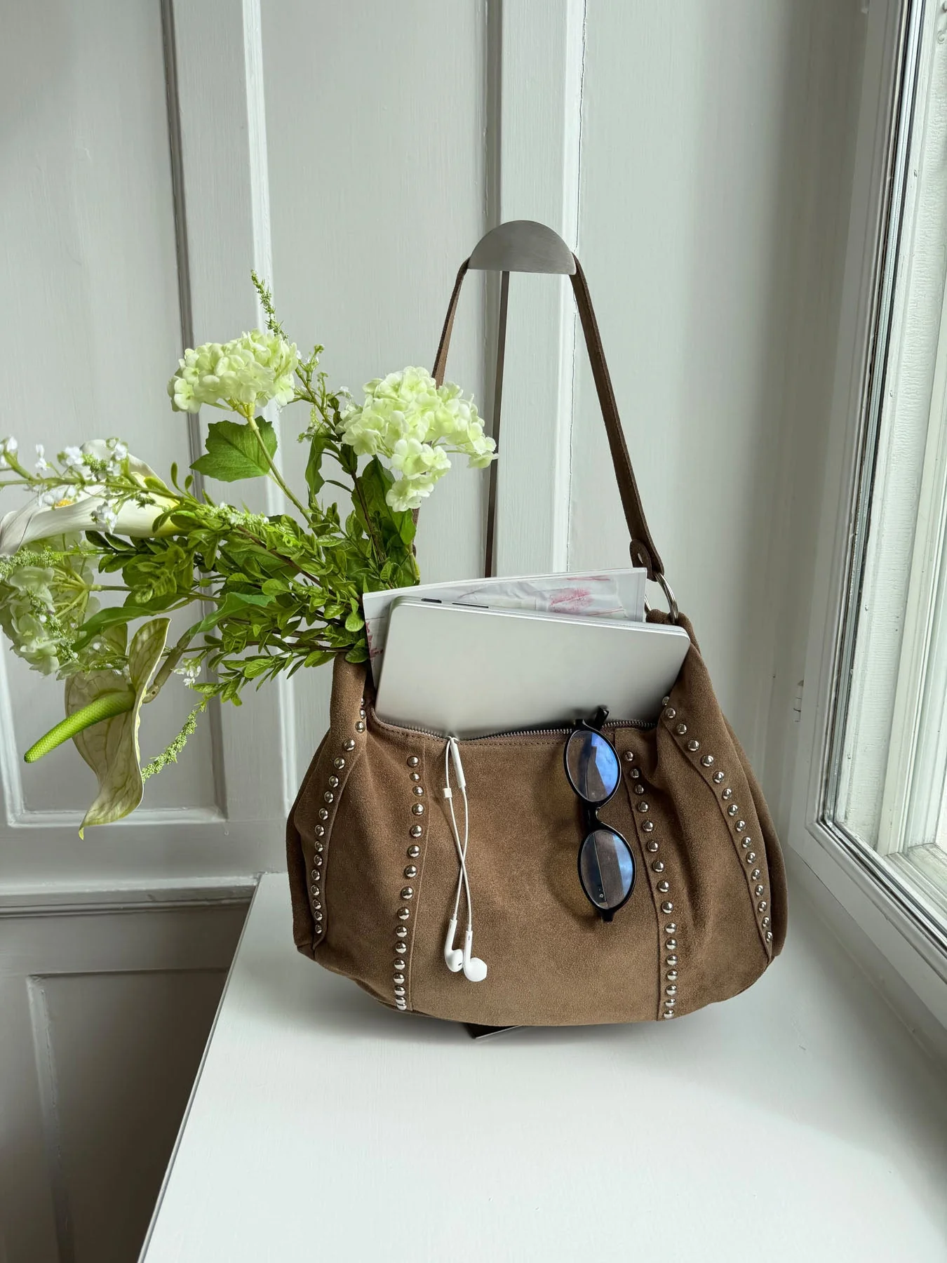 Henry bag with studs - Brown 6 Henry bag with studs - Brown