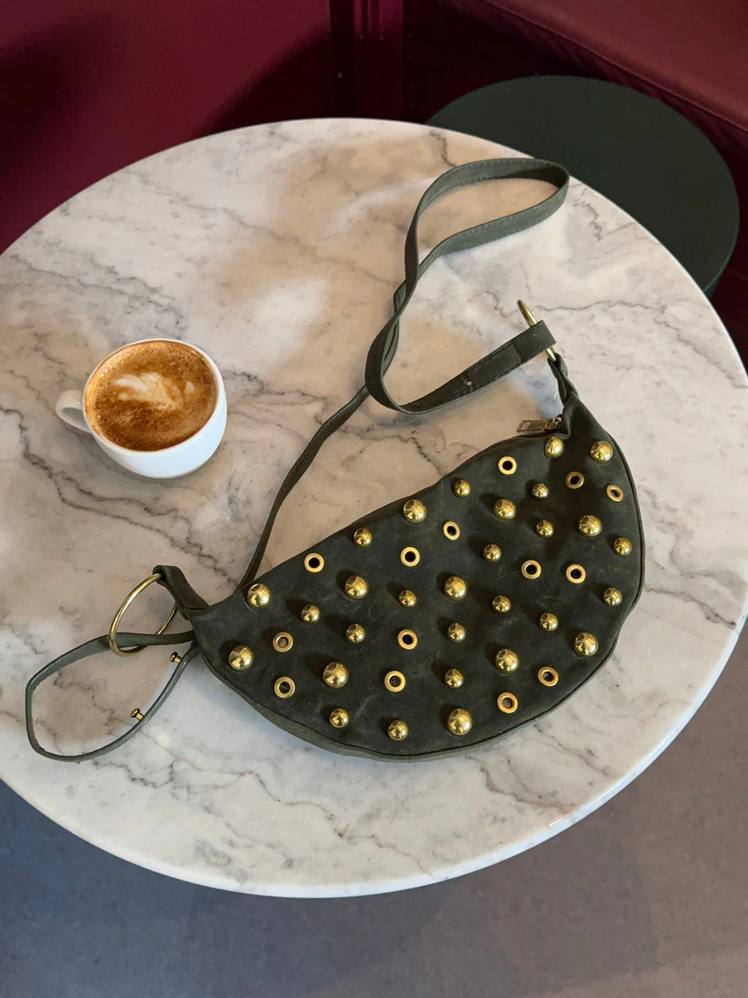 Loana bag with studs - Green 10 Loana bag with studs - Green
