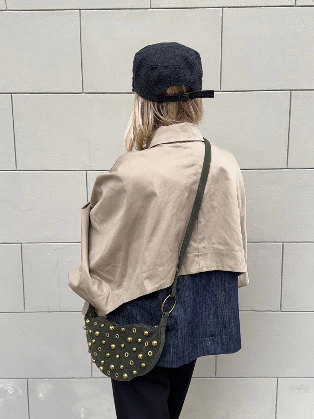 Loana bag with studs - Green 3 Loana bag with studs - Green