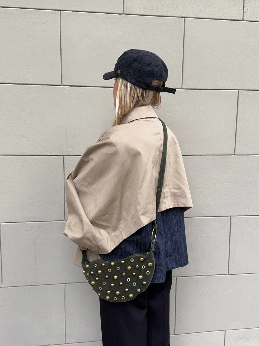 Loana bag with studs - Green 8 Loana bag with studs - Green