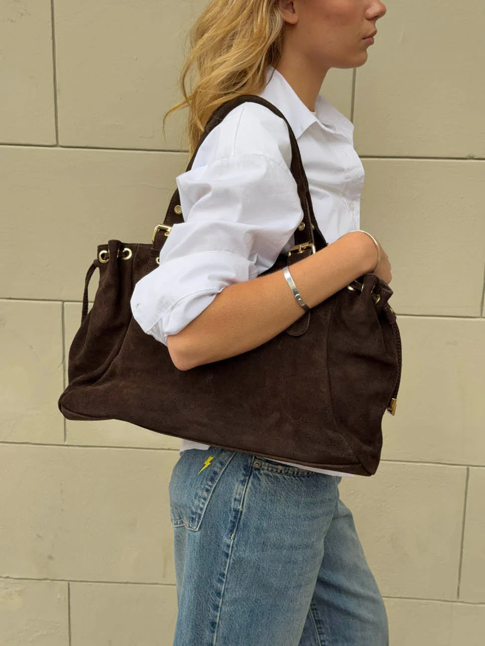 Parissa suede bag - Dark brown 7 Parissa suede bag - Dark brown
