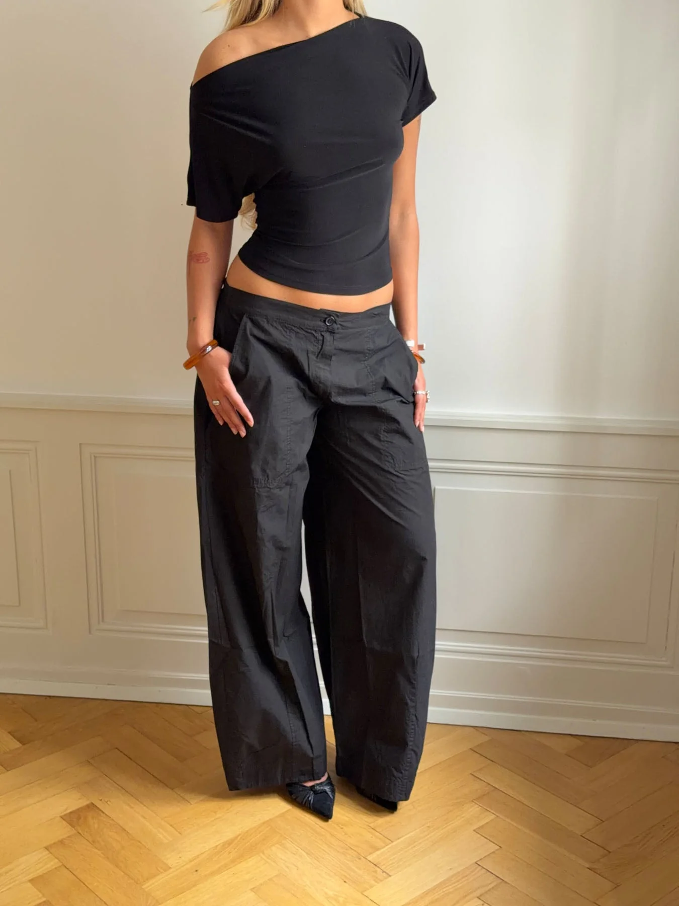 Florine fitted t-shirt - Black 7 Florine fitted t-shirt - Black