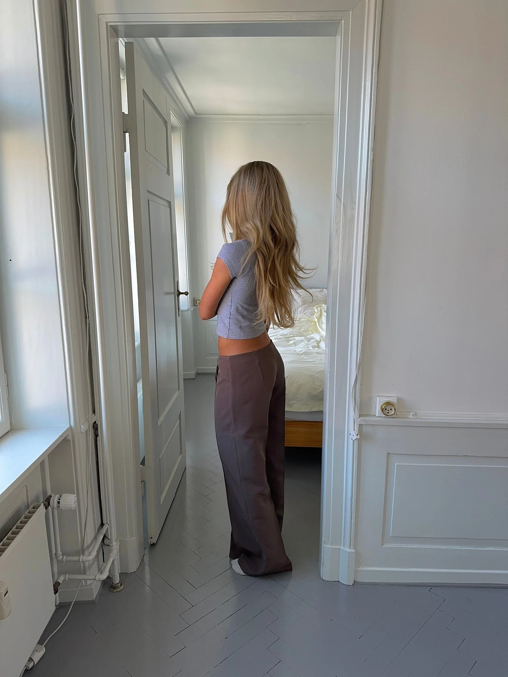 Nula suit pants with tie belt - Taupe 3 Nula suit pants with tie belt - Taupe