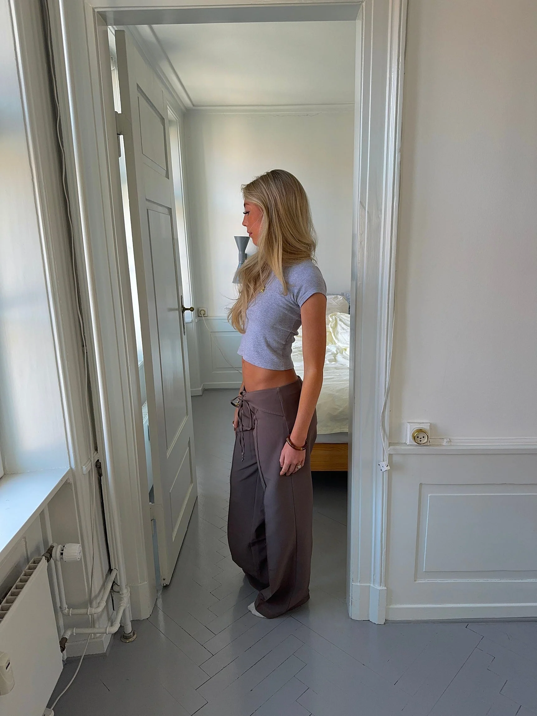Nula suit pants with tie belt - Taupe 6 Nula suit pants with tie belt - Taupe