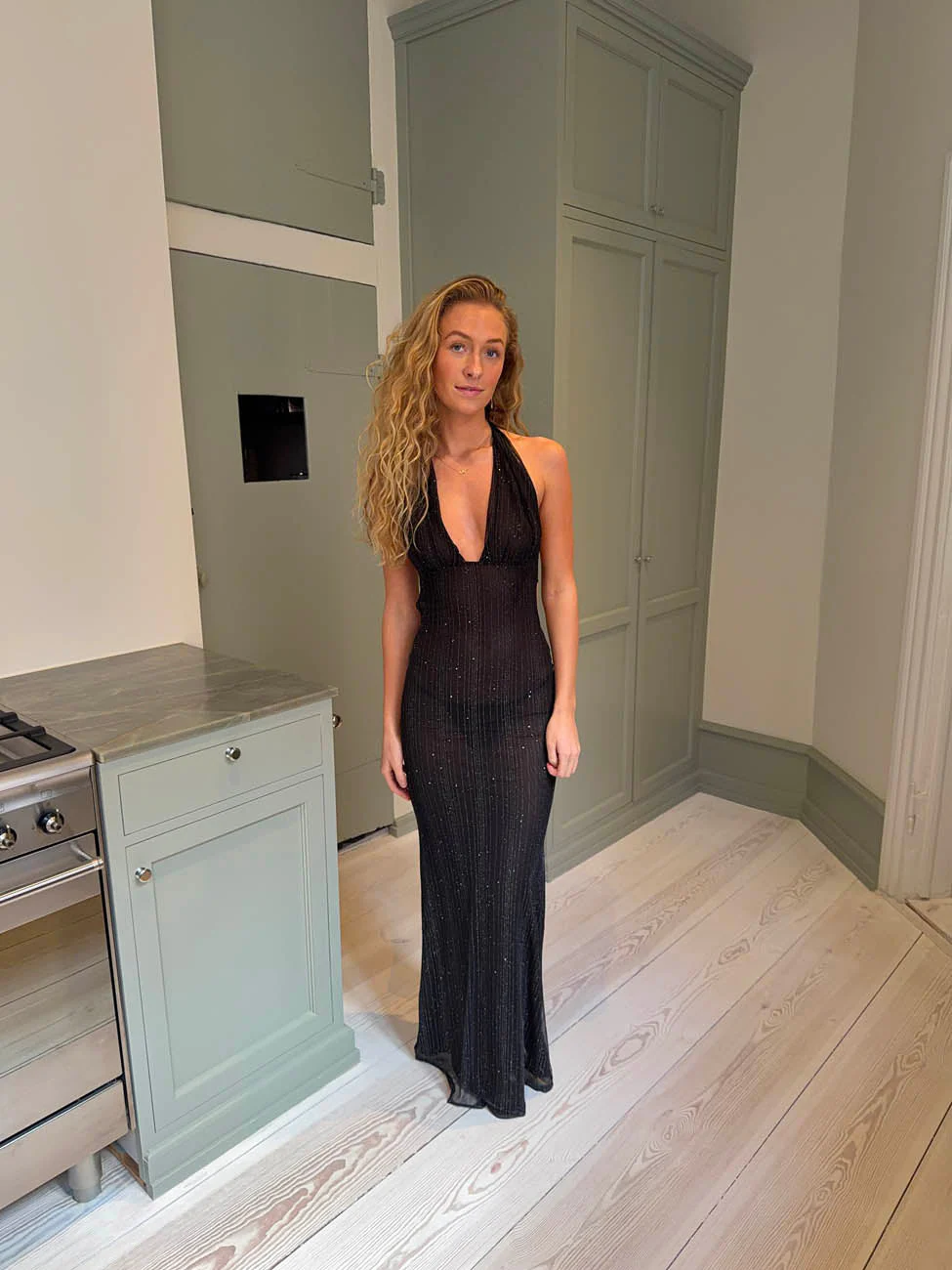 Sotina dress with glitter - Black 10 Sotina dress with glitter - Black