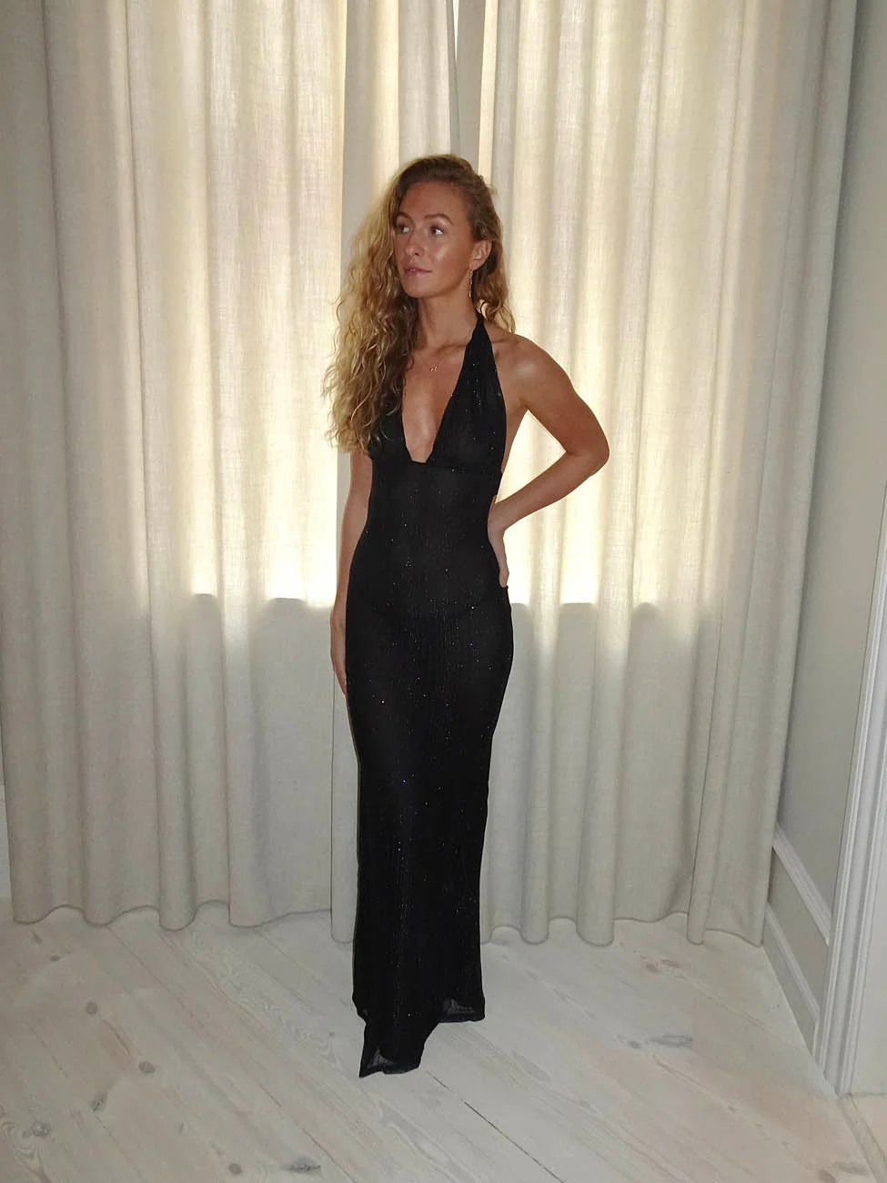 Sotina dress with glitter - Black 11 Sotina dress with glitter - Black