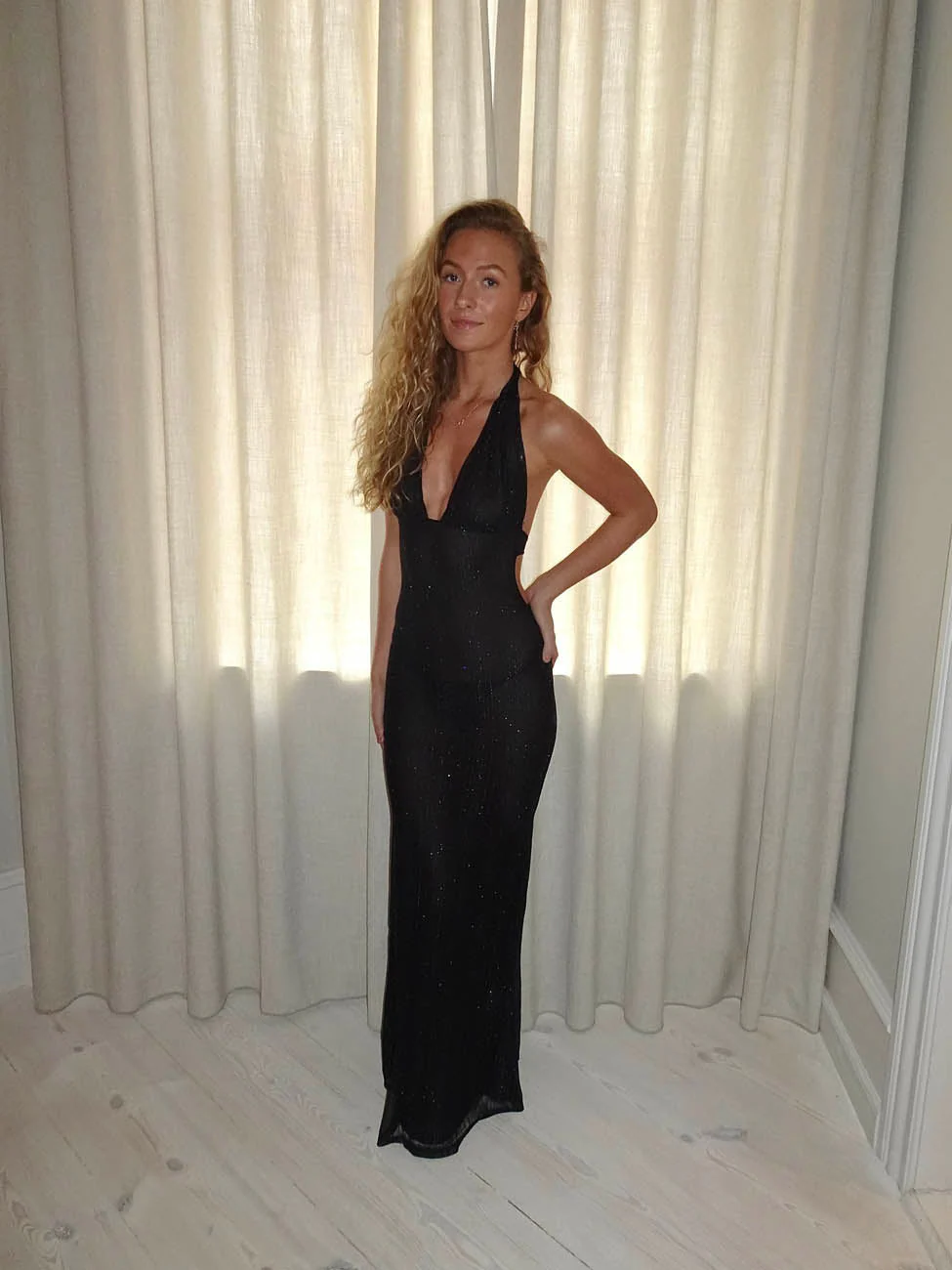 Sotina dress with glitter - Black 7 Sotina dress with glitter - Black