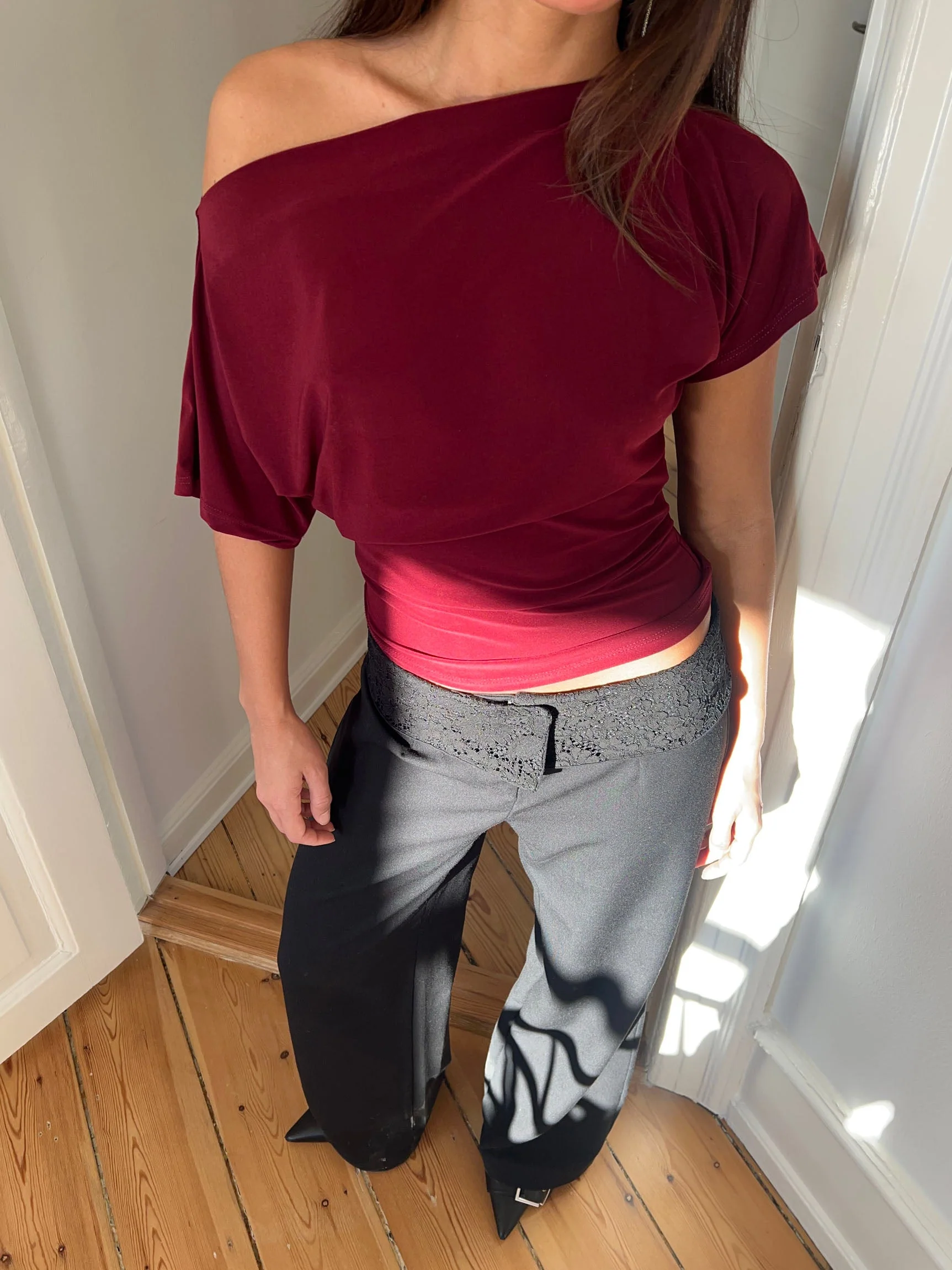Florine fitted t-shirt - Red 9 Florine fitted t-shirt - Red