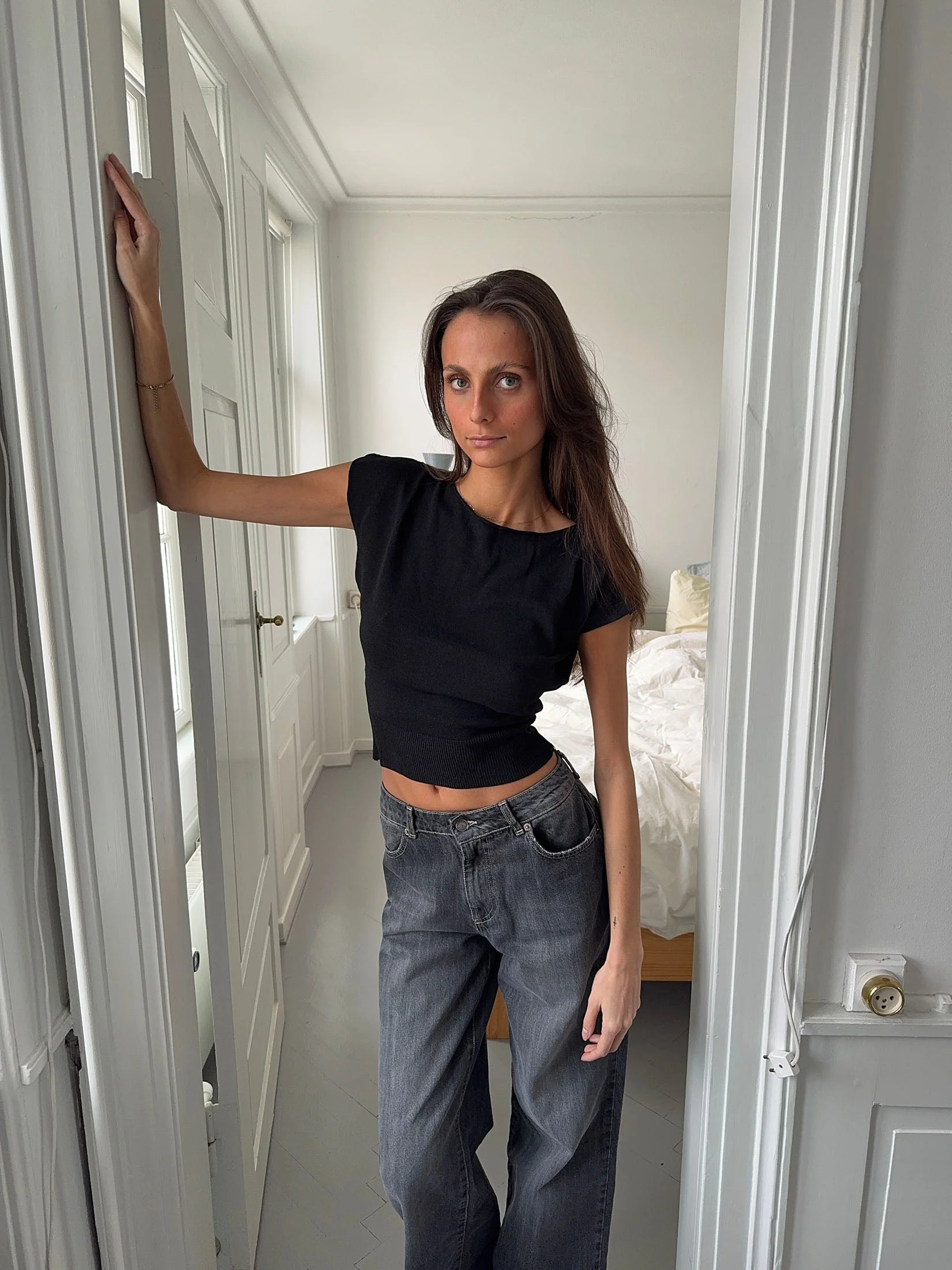 Lilu form fitting top - Black