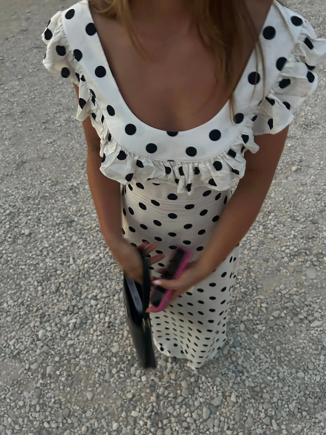 Luna dress with polka dots - Off White/black 8 Luna dress with polka dots - Off White/black