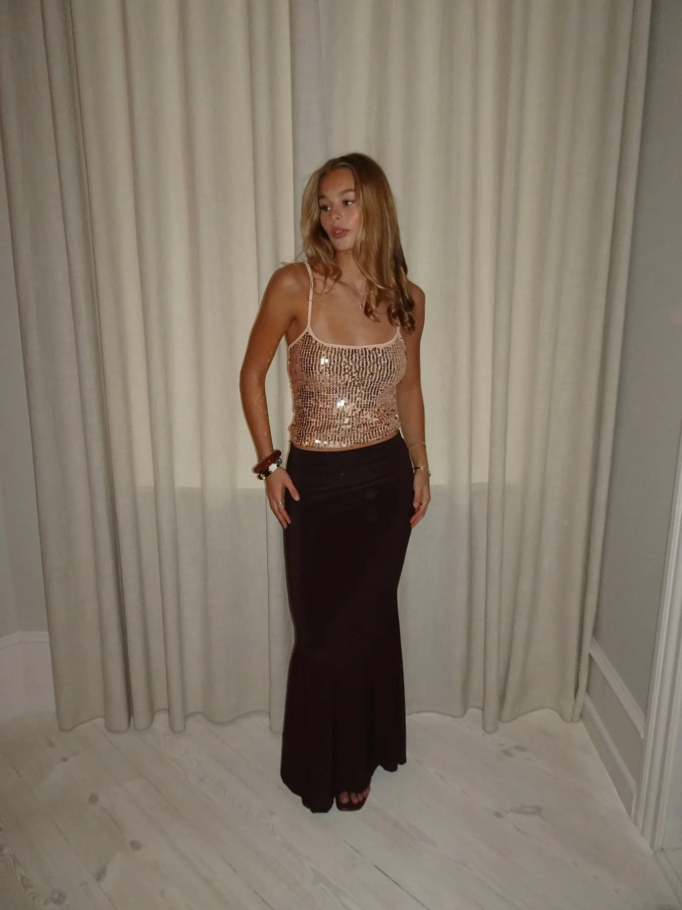 Tine top with sequins - Rosa/gold 10 Tine top with sequins - Rosa/gold