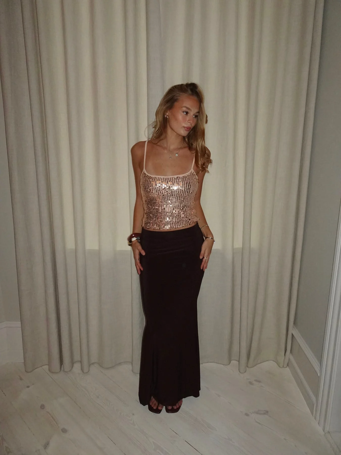 Tine top with sequins - Rosa/gold 8 Tine top with sequins - Rosa/gold