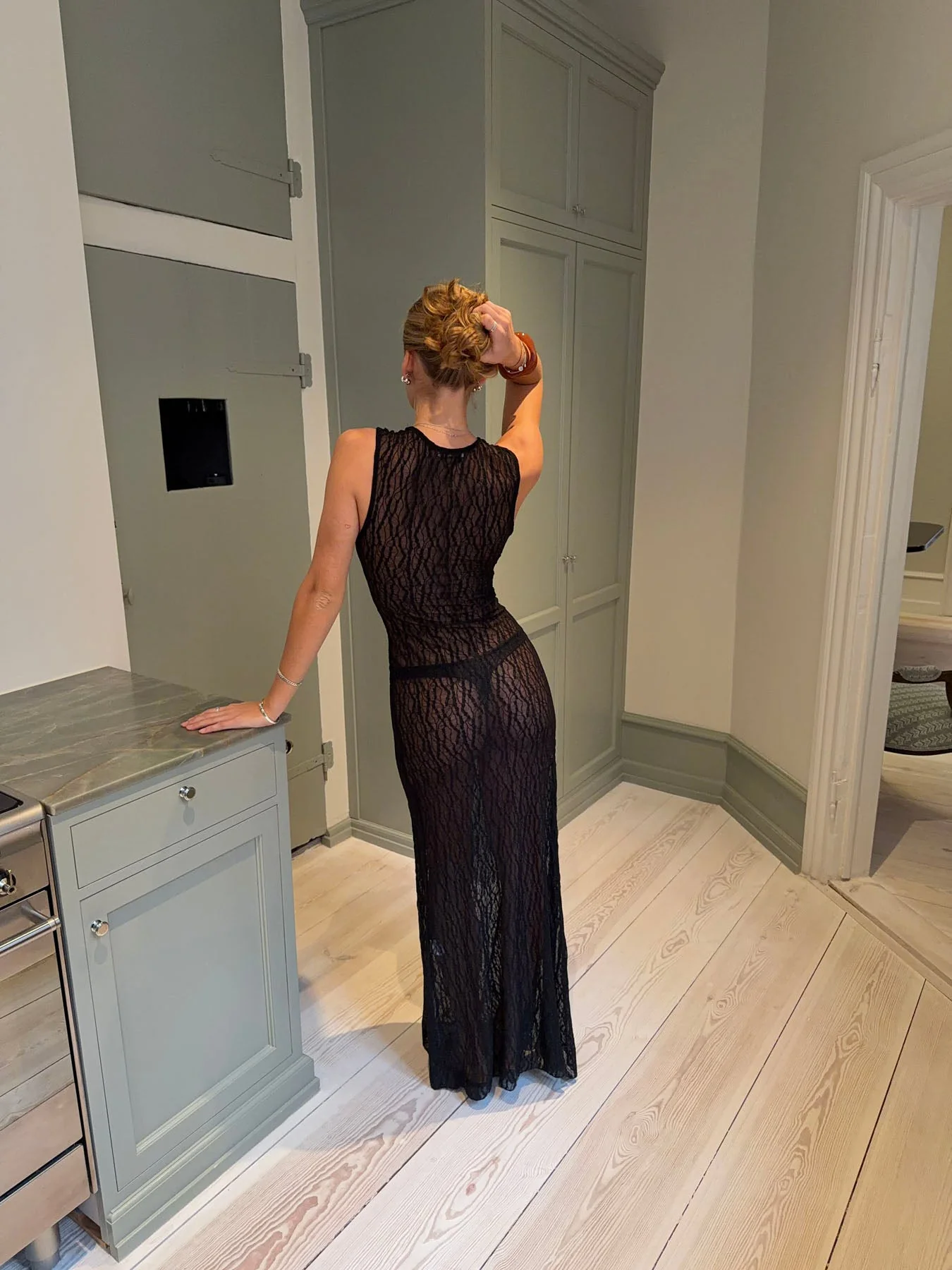 Rosalina dress with lace - Black 3 Rosalina dress with lace - Black