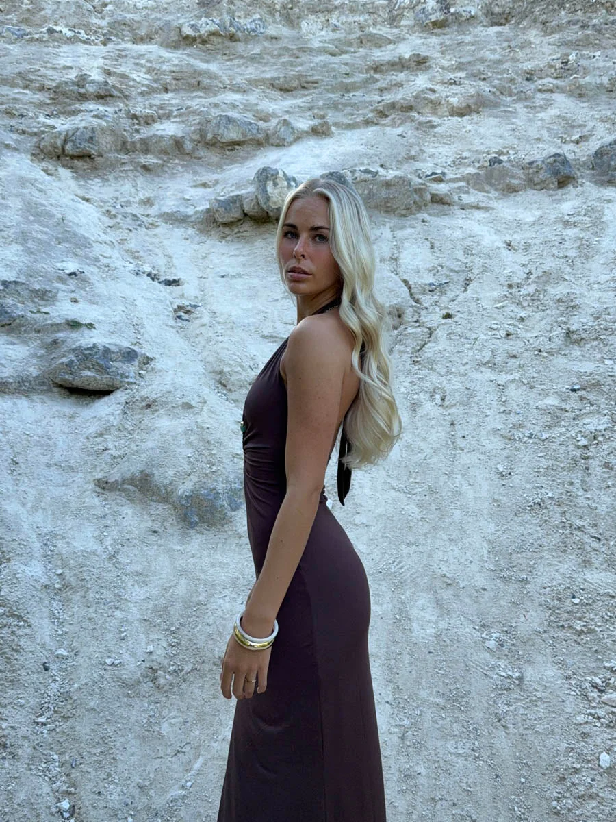 Favo maxi dress - Brown 11 Favo maxi dress - Brown