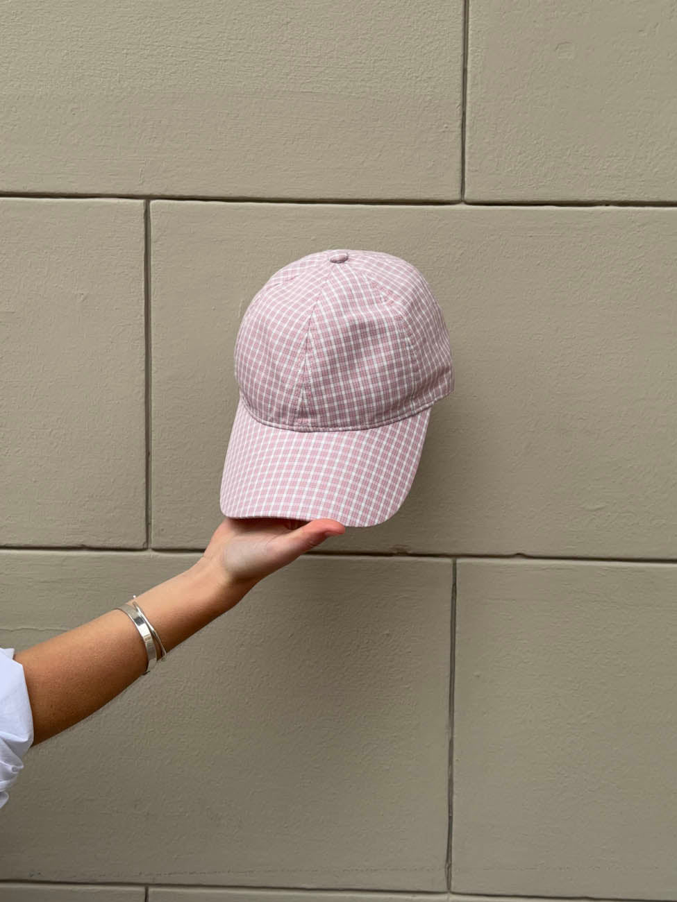 Feline cap with checkers - Light pink/white 8 Feline cap with checkers - Light pink/white