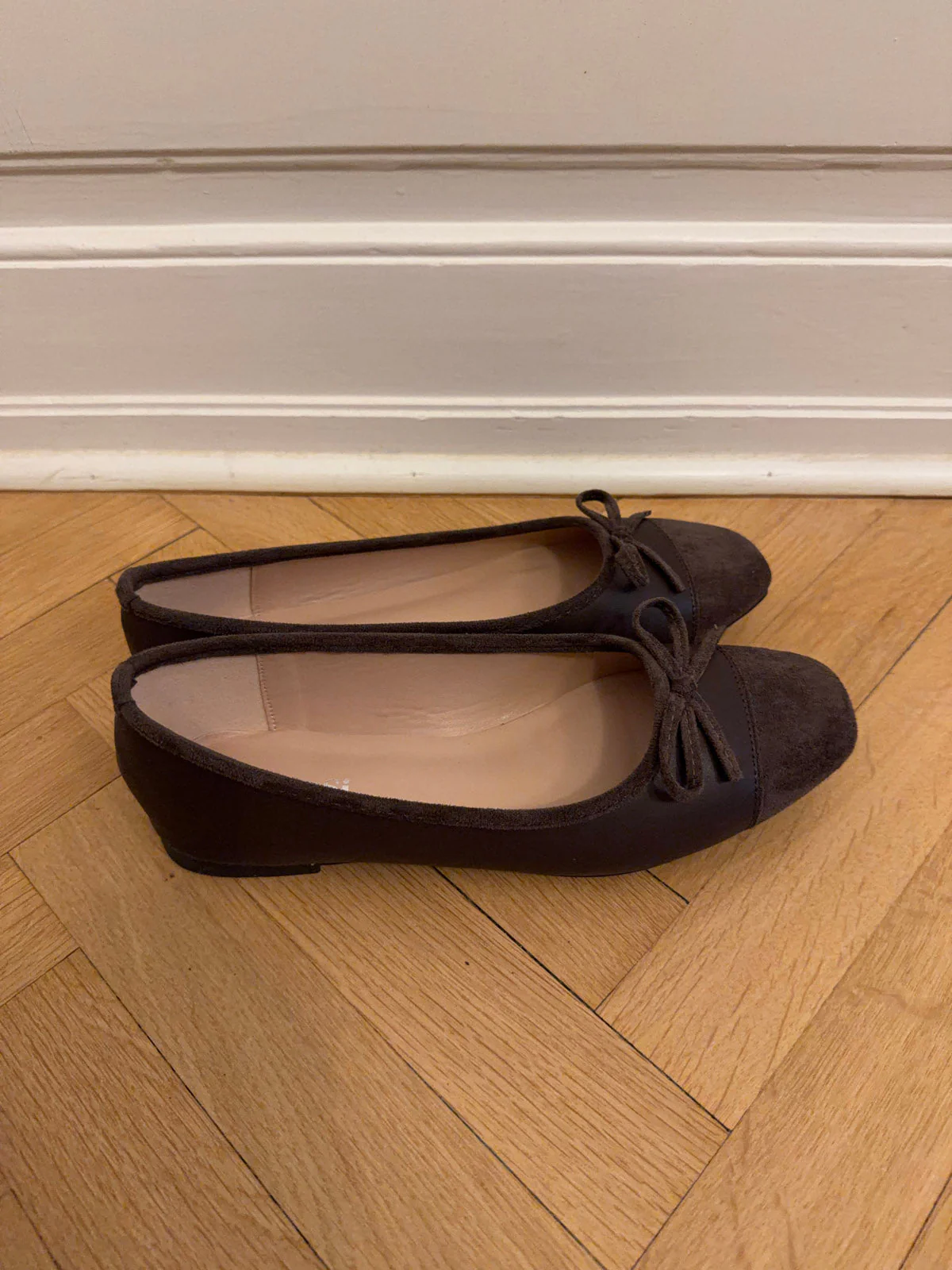 Fione suede ballerinas – Brown 10 Fione suede ballerinas – Brown