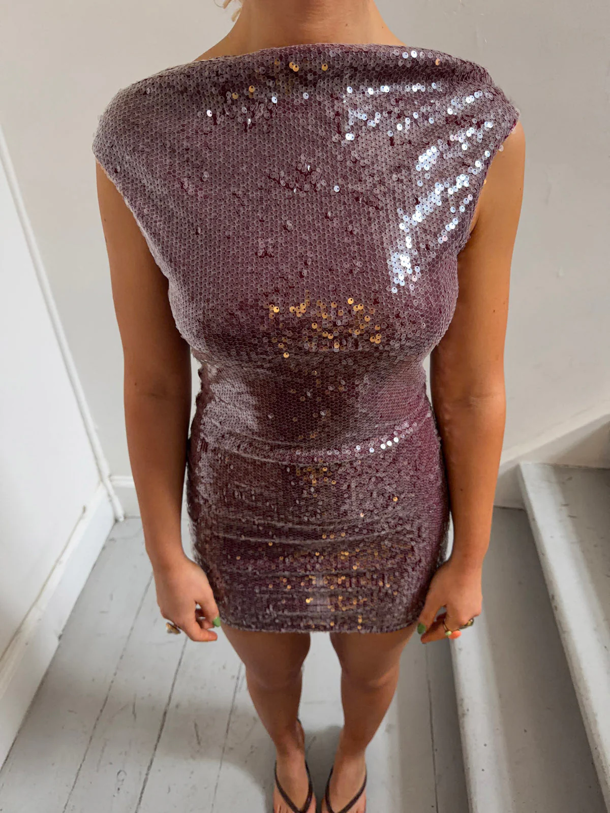 Gabriella dress with sequins - Purple 4 Gabriella dress with sequins - Purple