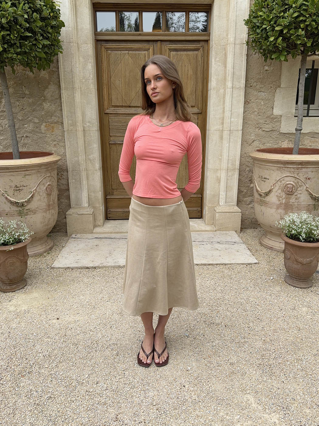 Gemma midi skirt - Beige 14 Gemma midi skirt - Beige