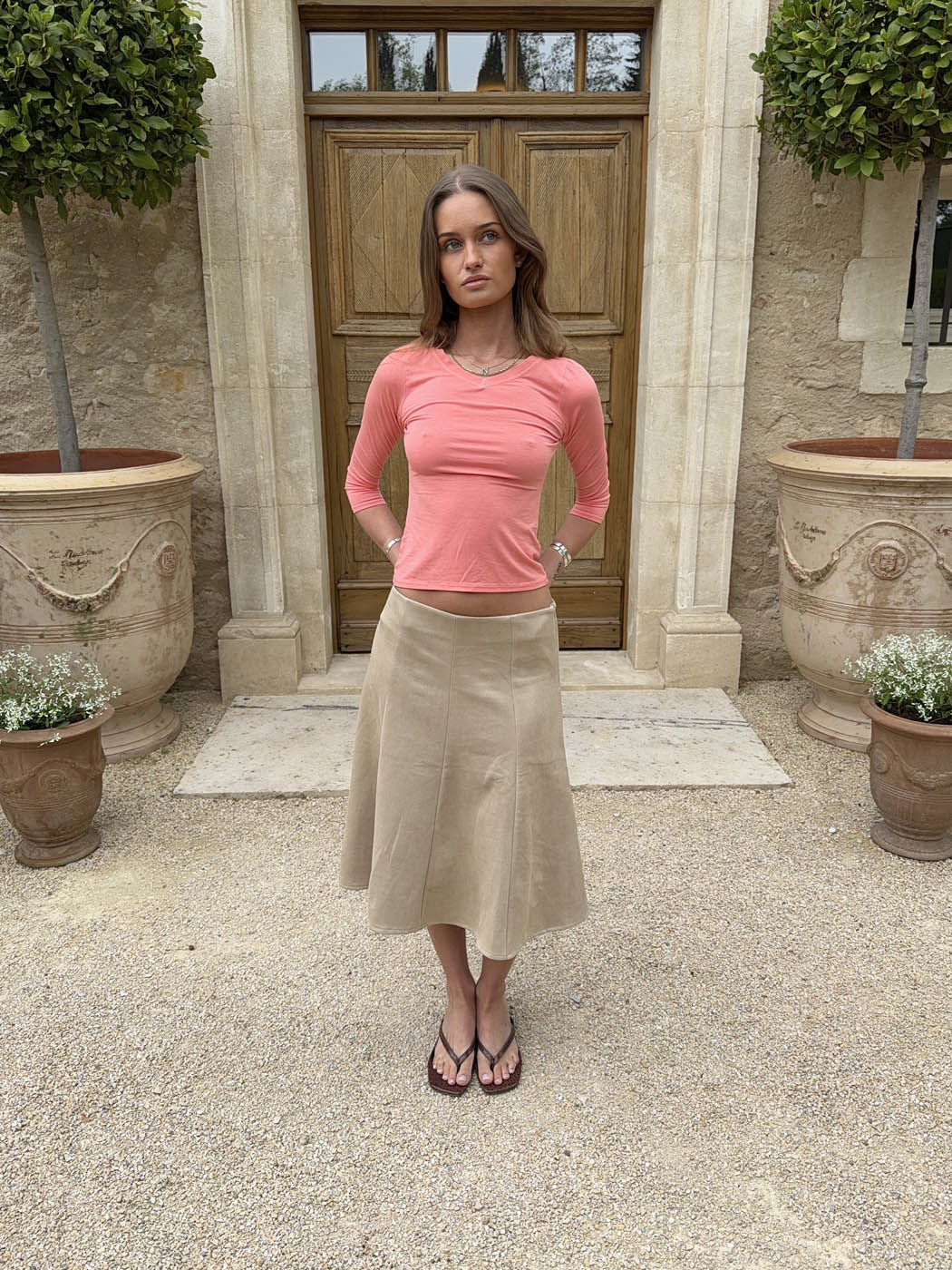 Gemma midi skirt - Beige 4 Gemma midi skirt - Beige