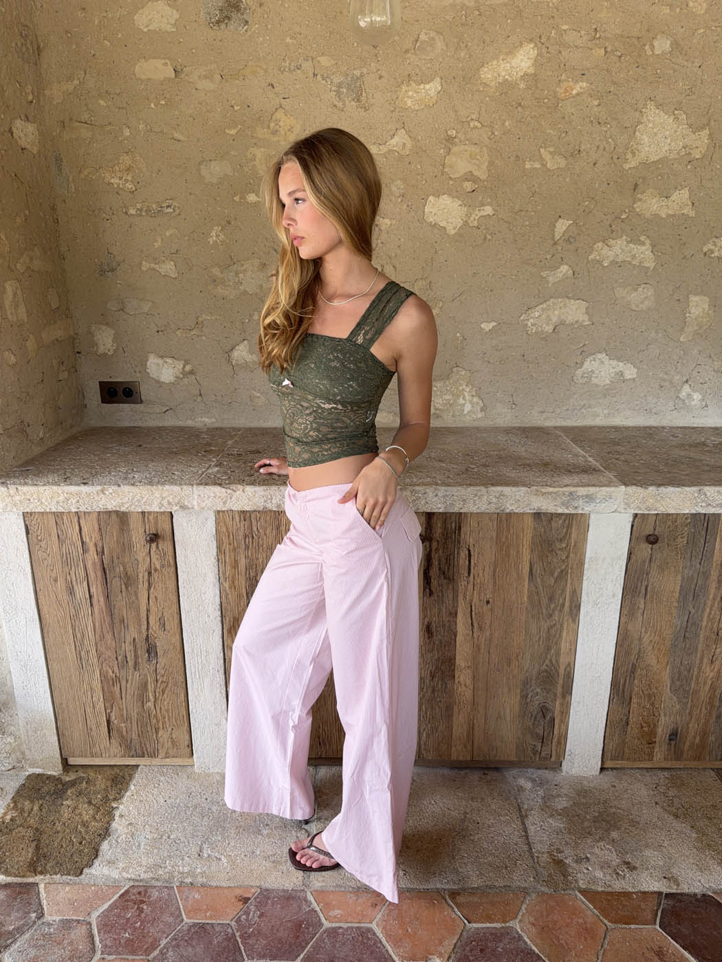 Vitella pants with stripes - Light pink 13 Vitella pants with stripes - Light pink