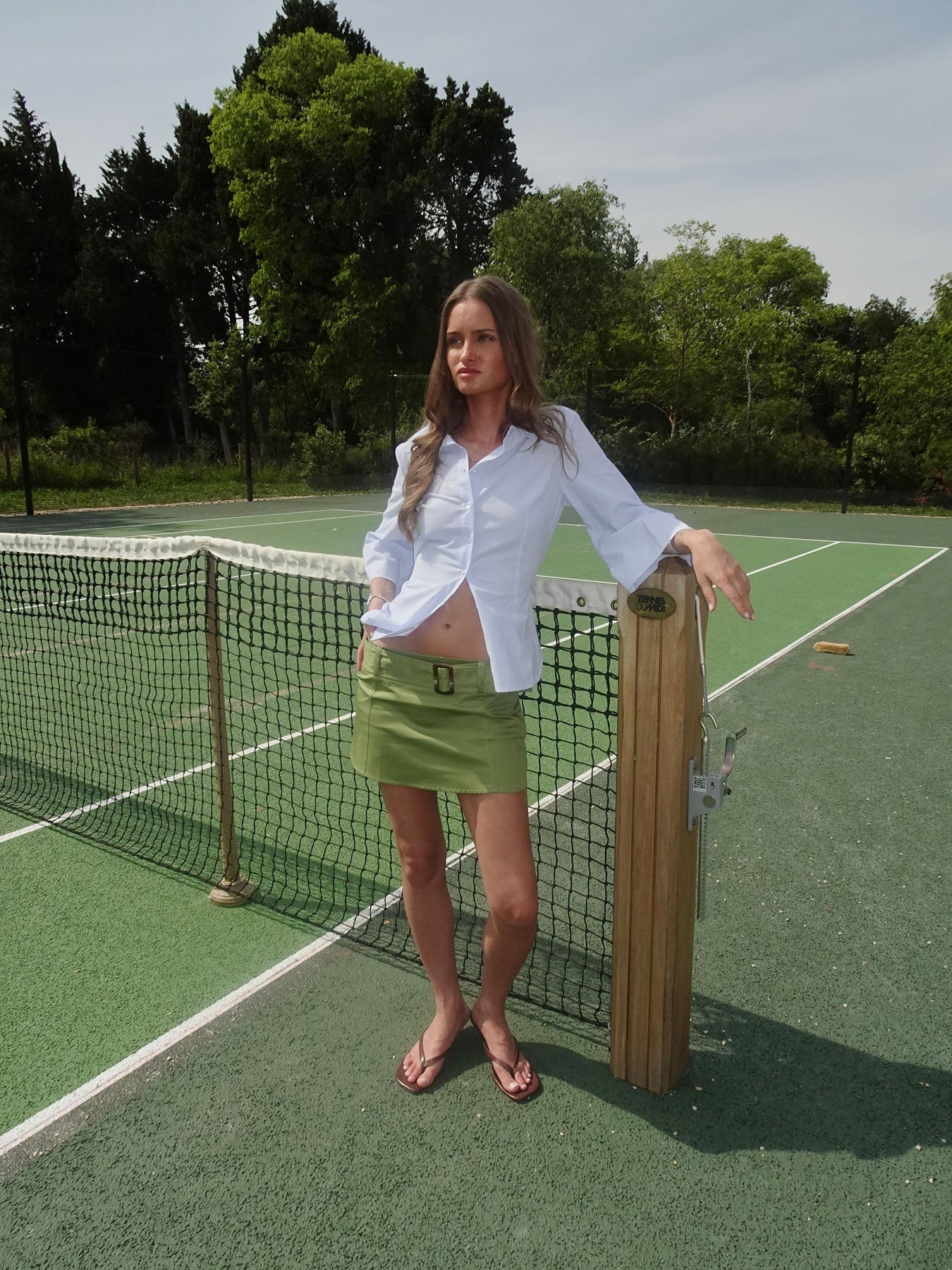 Jenny mini skirt with belt - Green 12 Jenny mini skirt with belt - Green