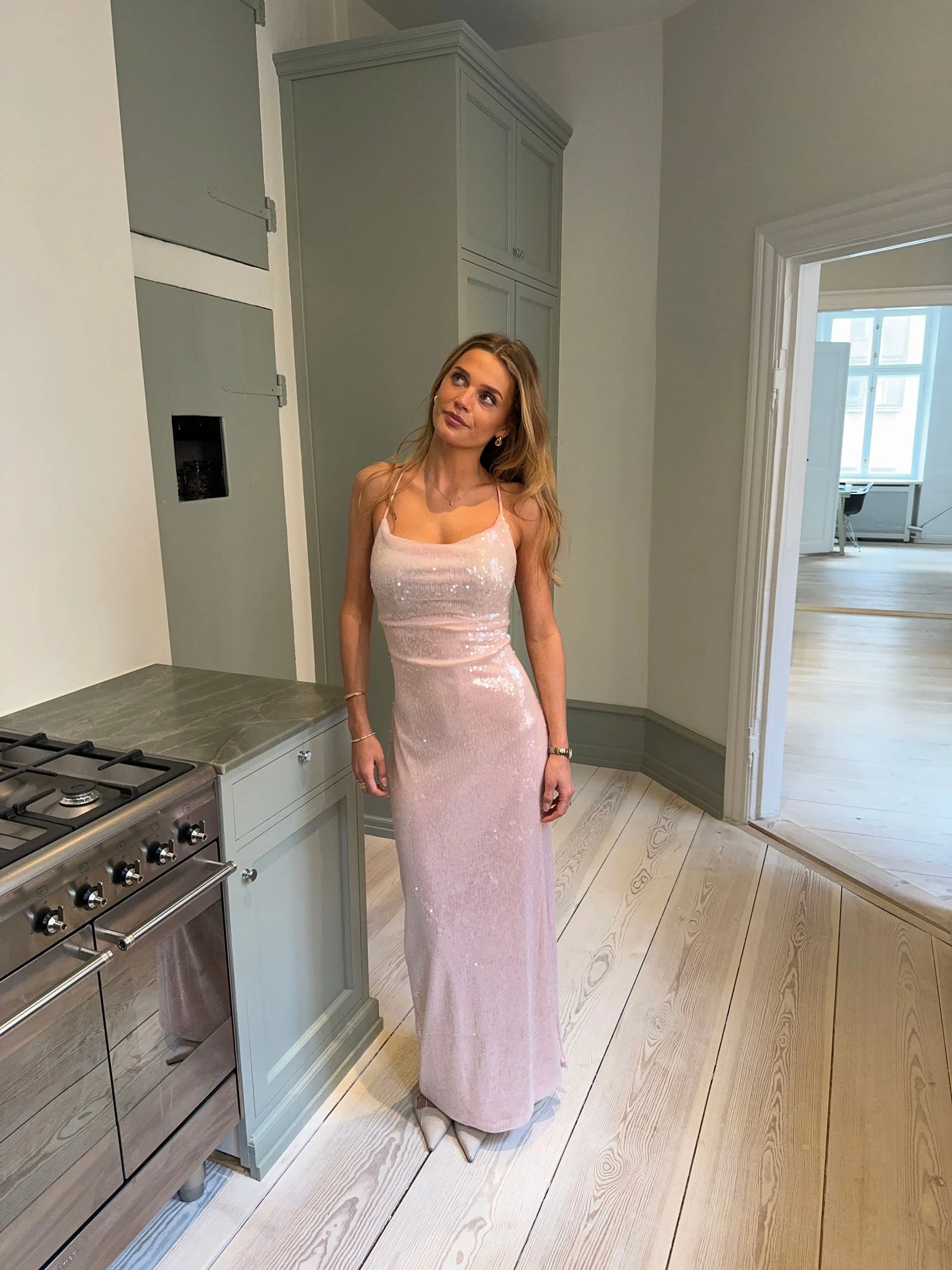 Jullie dress with sequins - Pink 9 Jullie dress with sequins - Pink