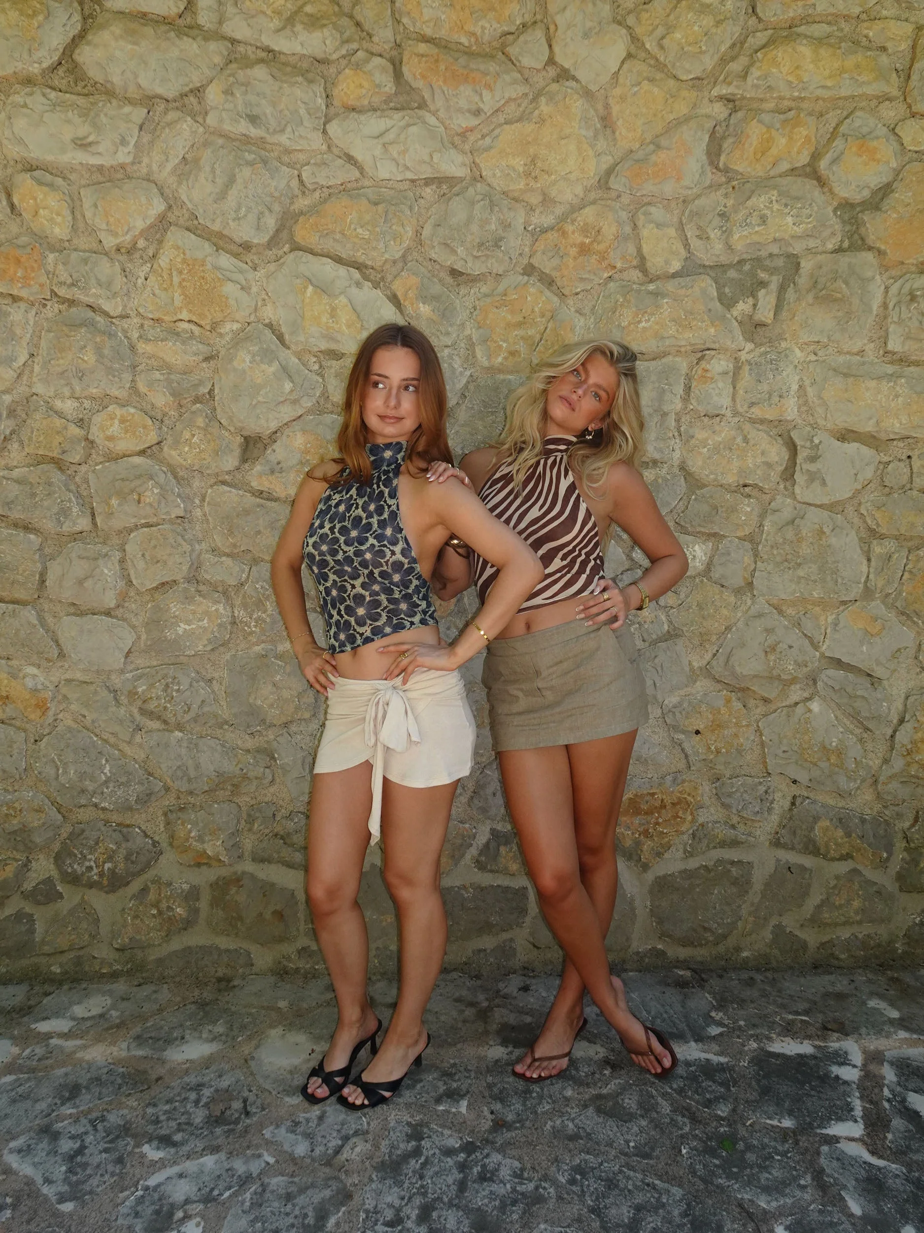 Zira top with animal print - Brown/beige 15 Zira top with animal print - Brown/beige