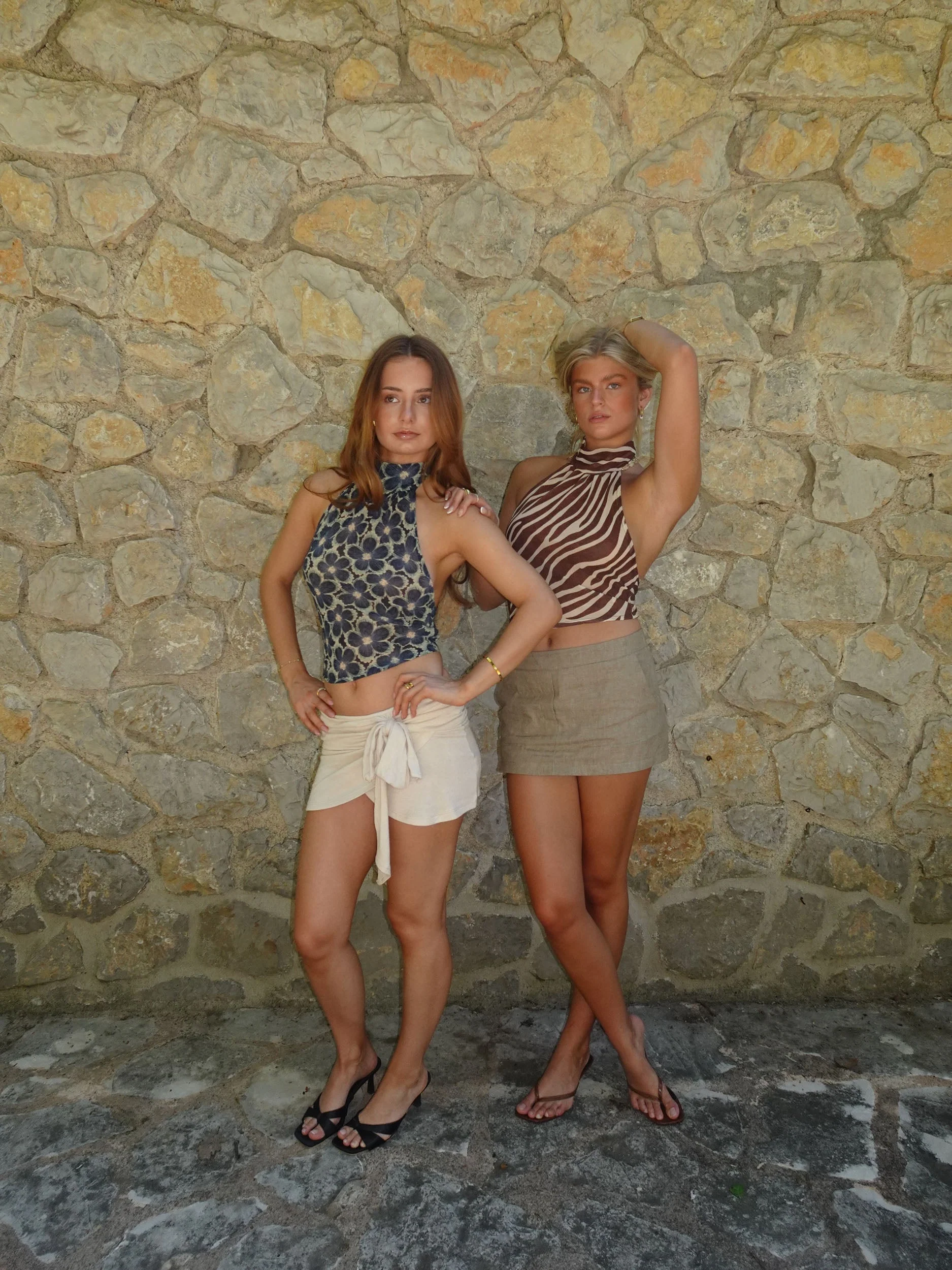 Zira top with animal print - Brown/beige 8 Zira top with animal print - Brown/beige