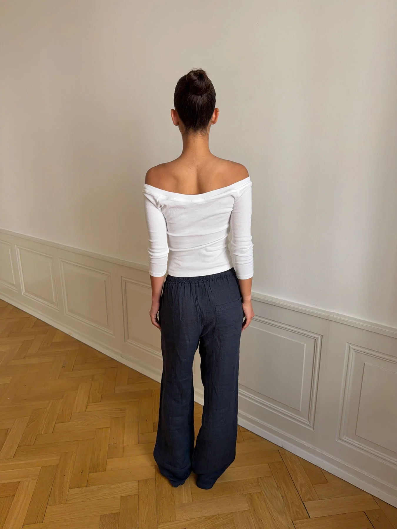 Signe linen pants - Blue 3 Signe linen pants - Blue