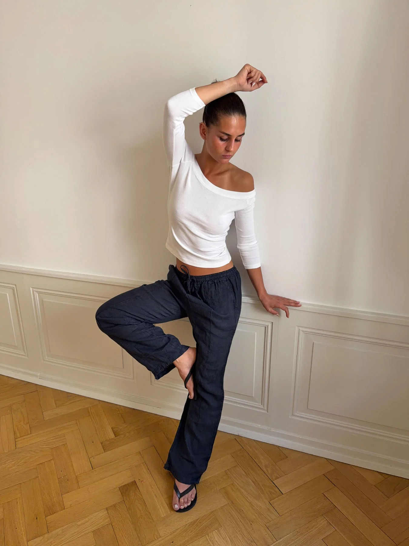 Signe linen pants - Blue 5 Signe linen pants - Blue